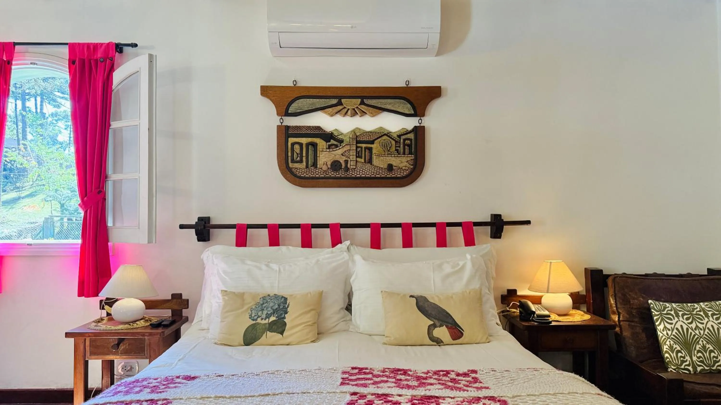 Bed in Pousada Villa D'Amore