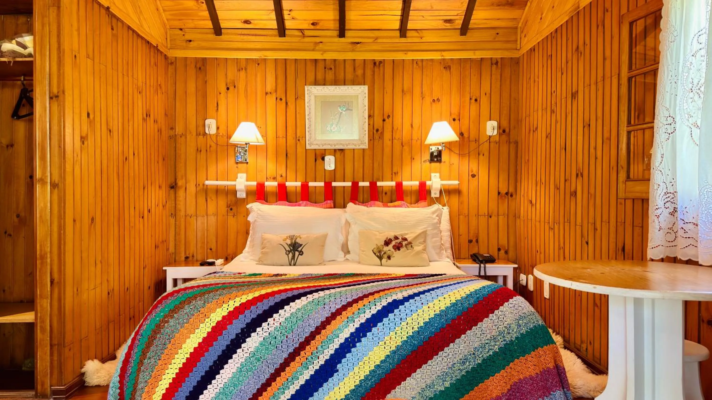 Bed in Pousada Villa D'Amore