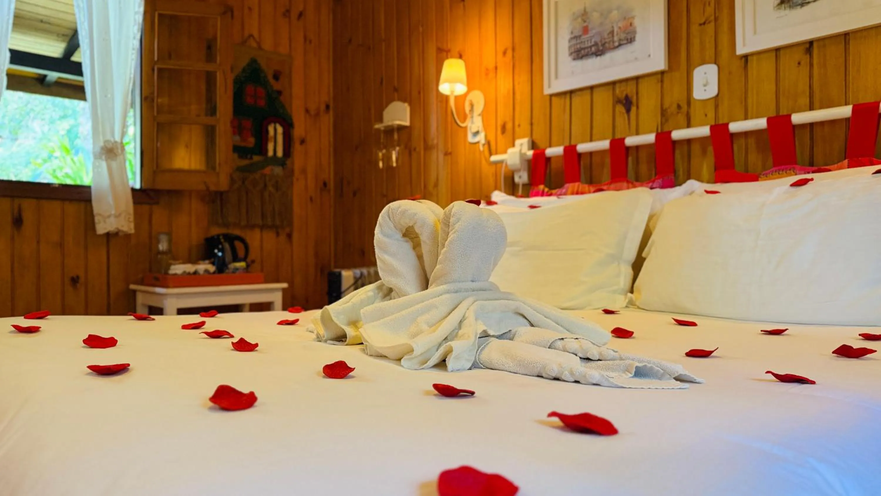 Bed in Pousada Villa D'Amore