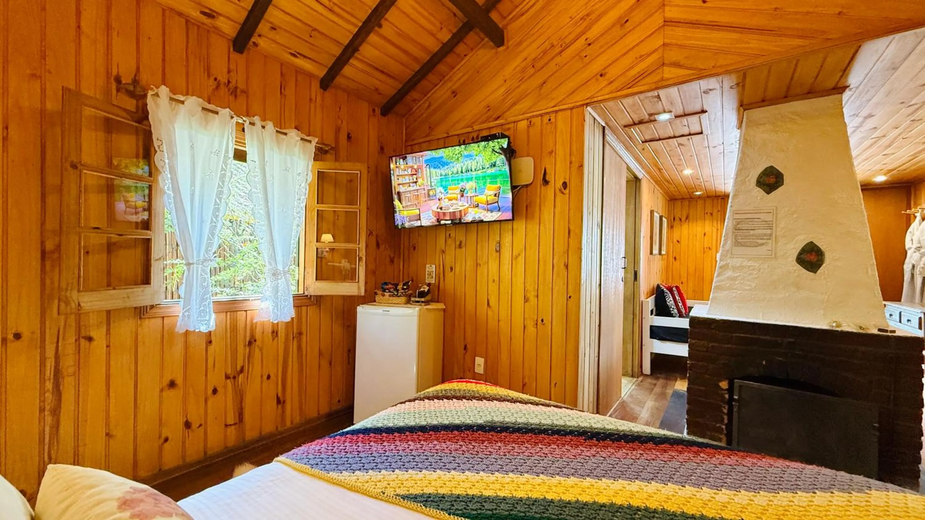 Bed in Pousada Villa D'Amore