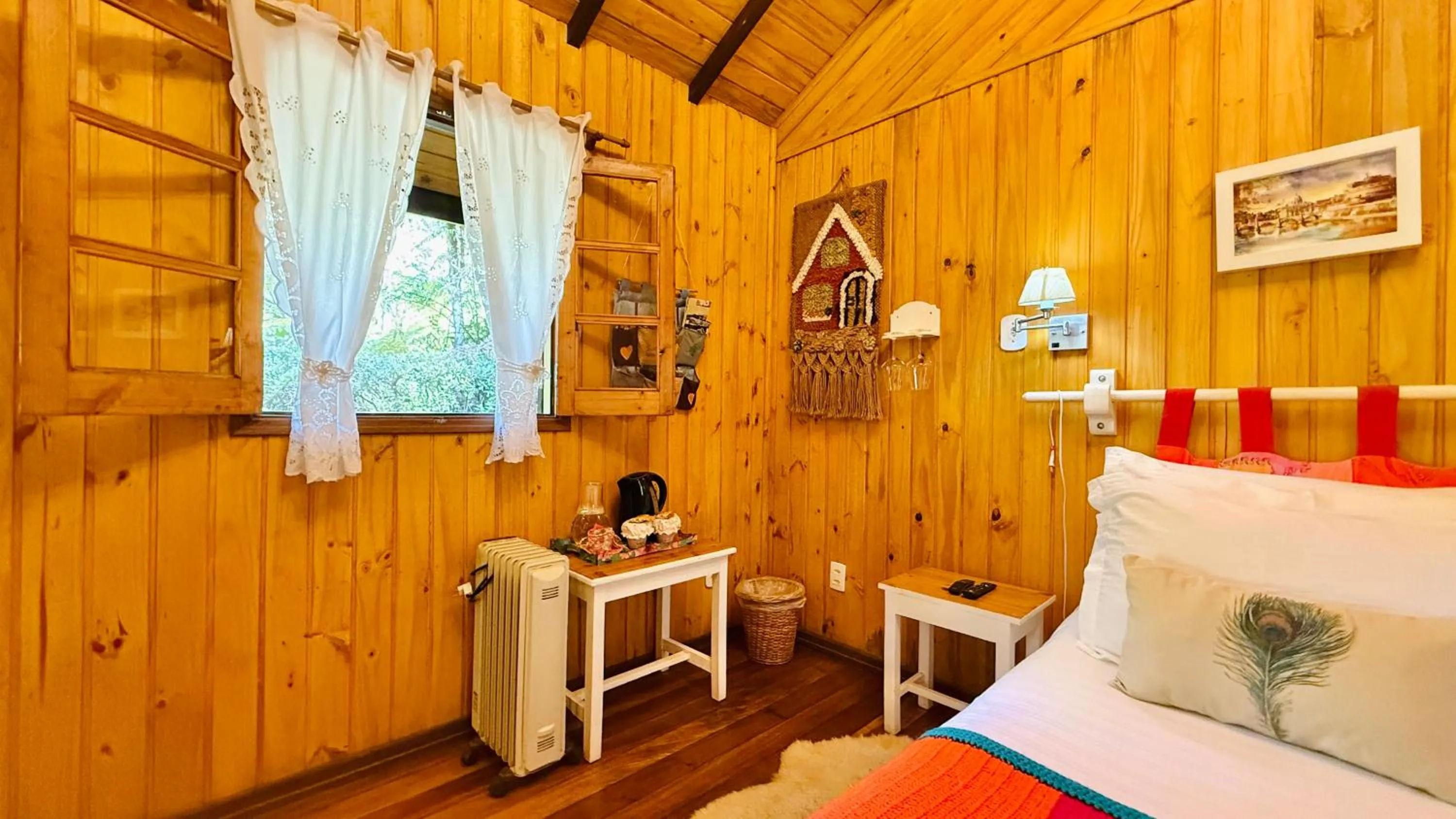 Bed in Pousada Villa D'Amore