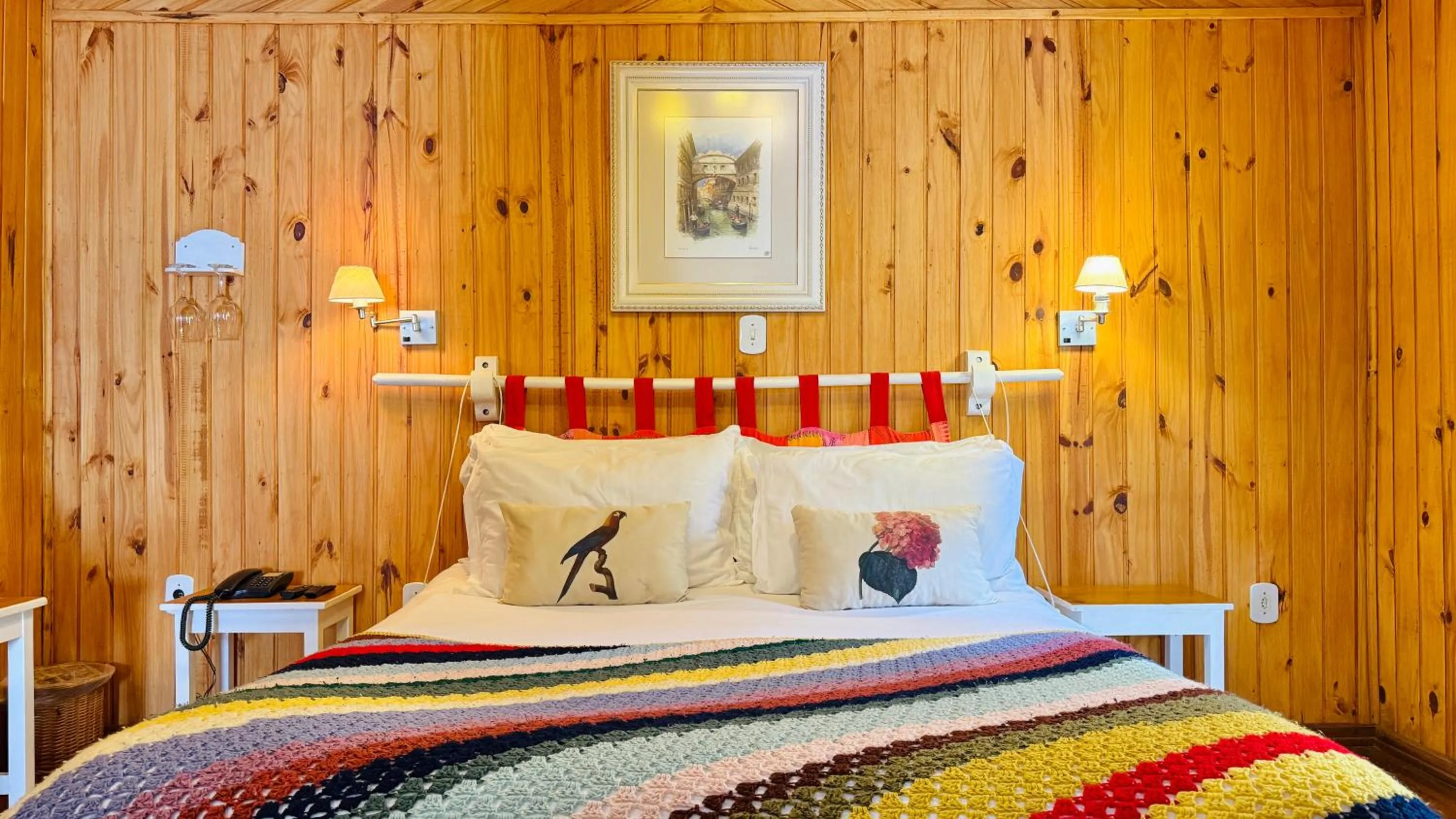 Bed in Pousada Villa D'Amore