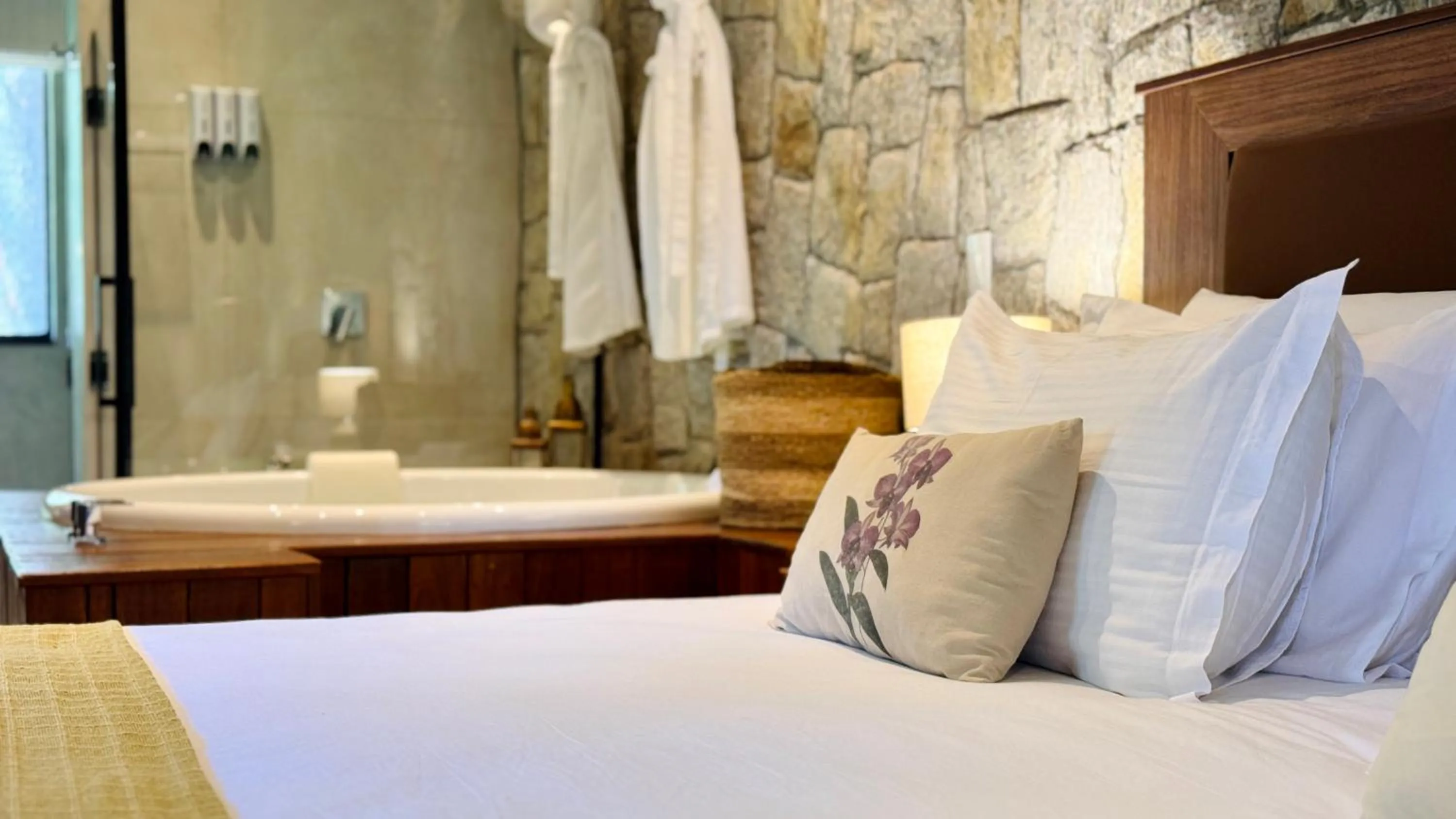 Bed in Pousada Villa D'Amore