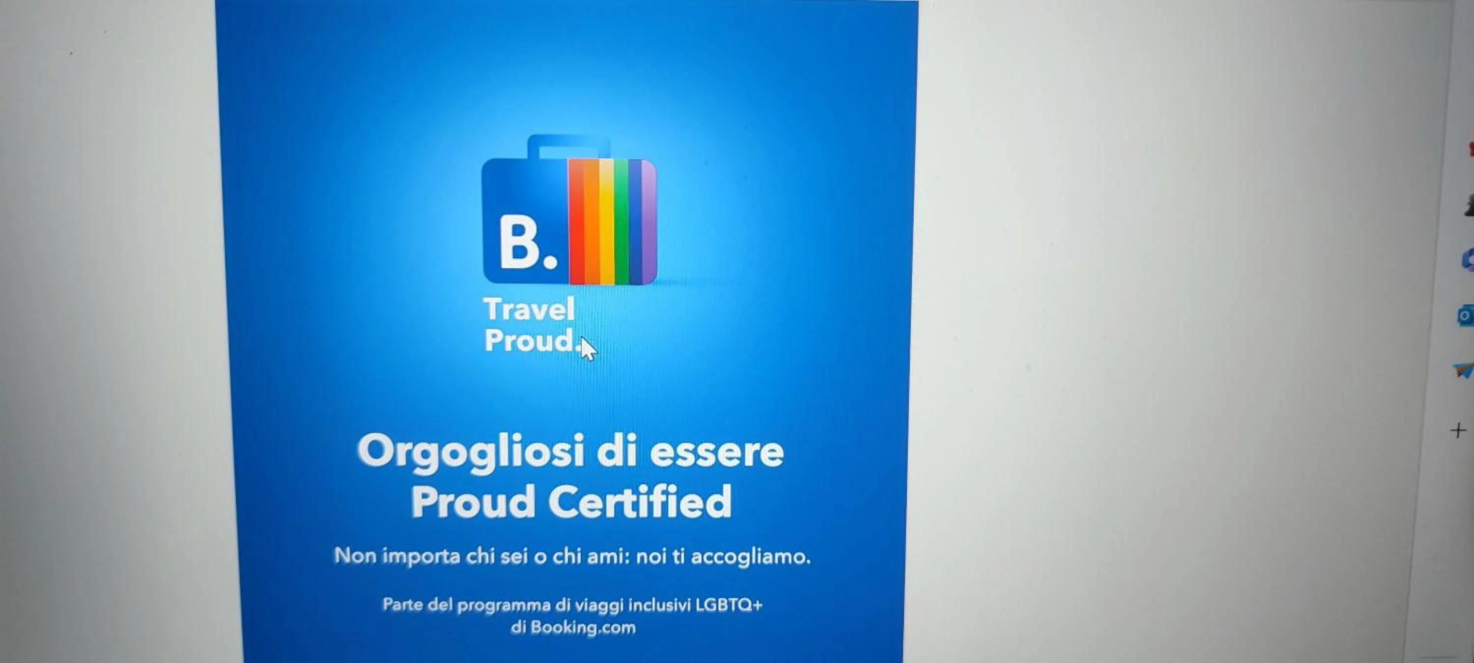 Certificate/Award in B&B Serenità