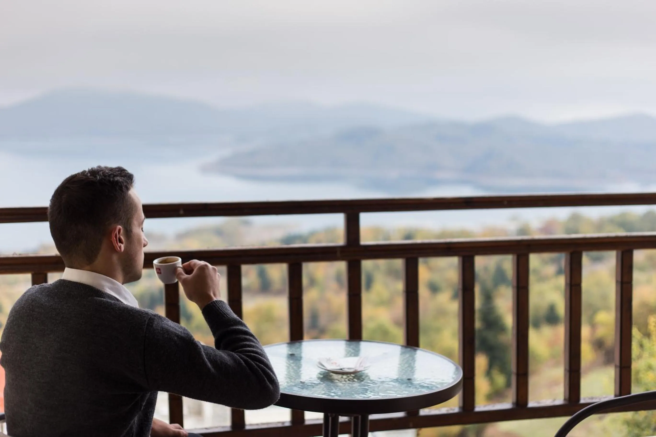 Lake view in Nevros Hotel Resort and Spa Limni Plastira