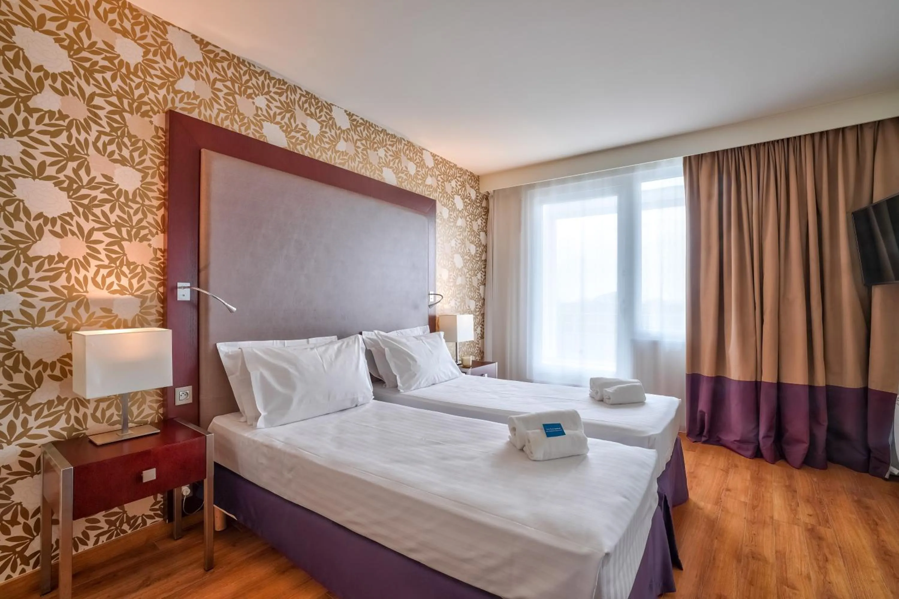 Bed in Clarion Paris CDG Airport