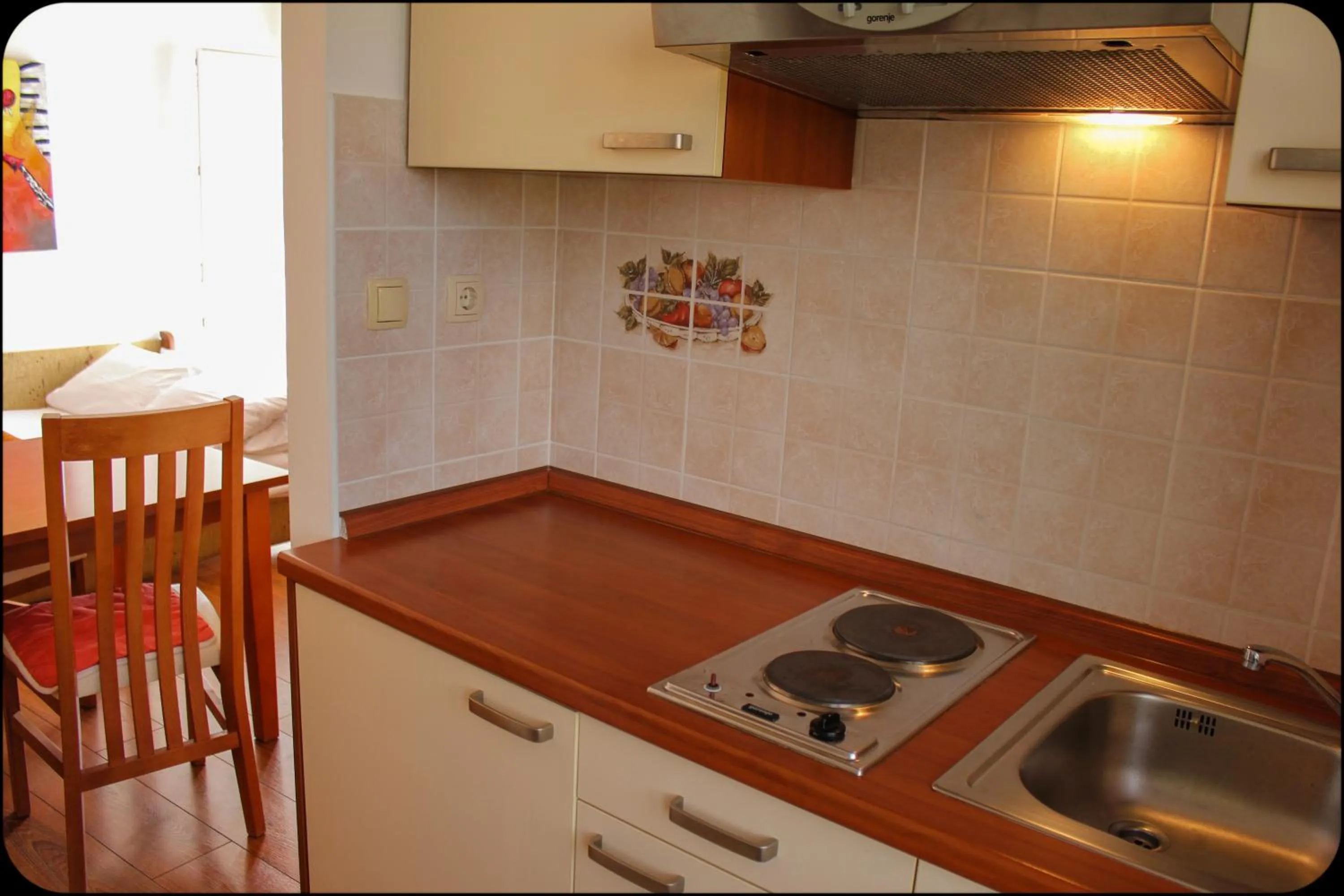 Kitchen or kitchenette in Gargamelo Pension