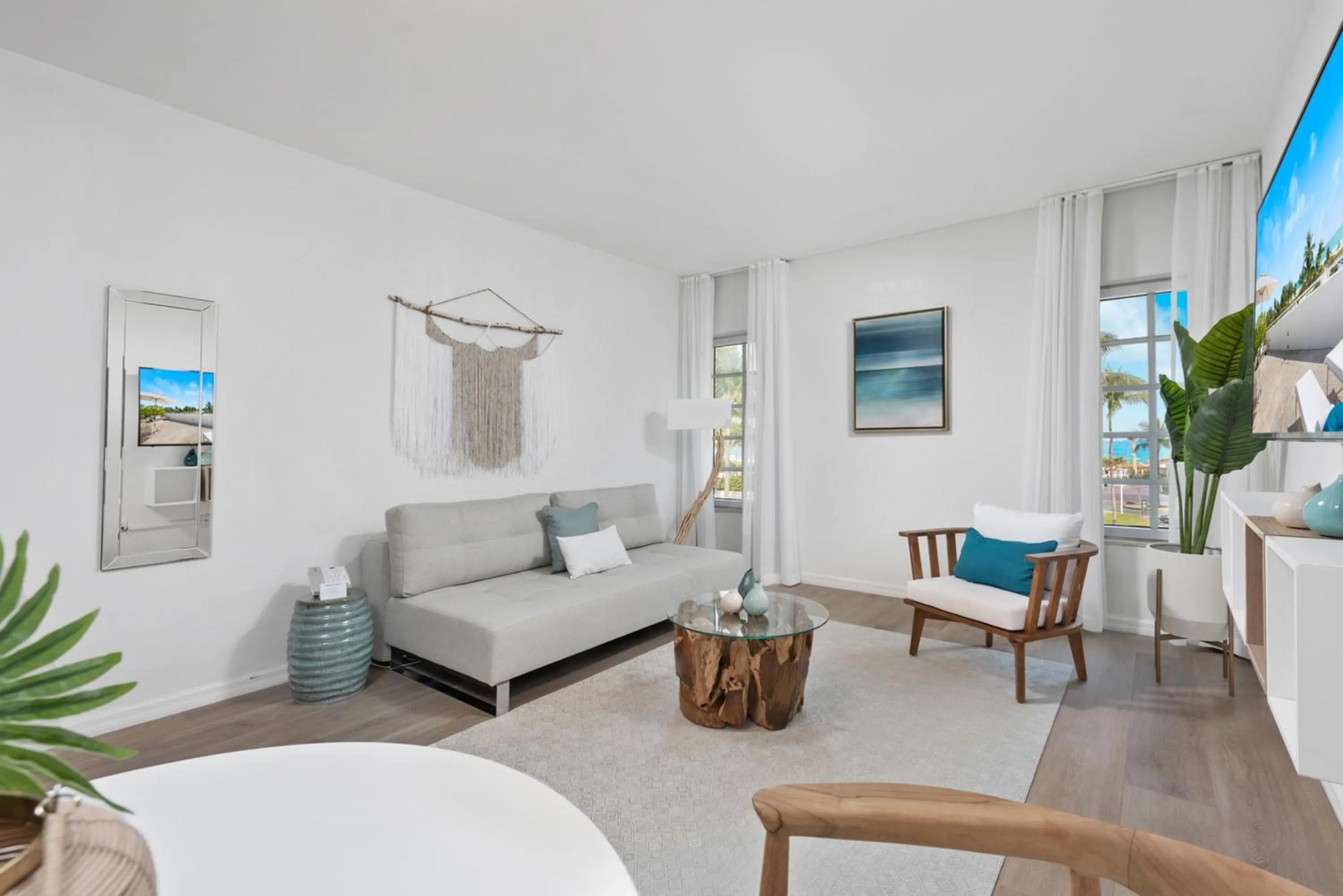 Living room in Bentley Hotel South Beach