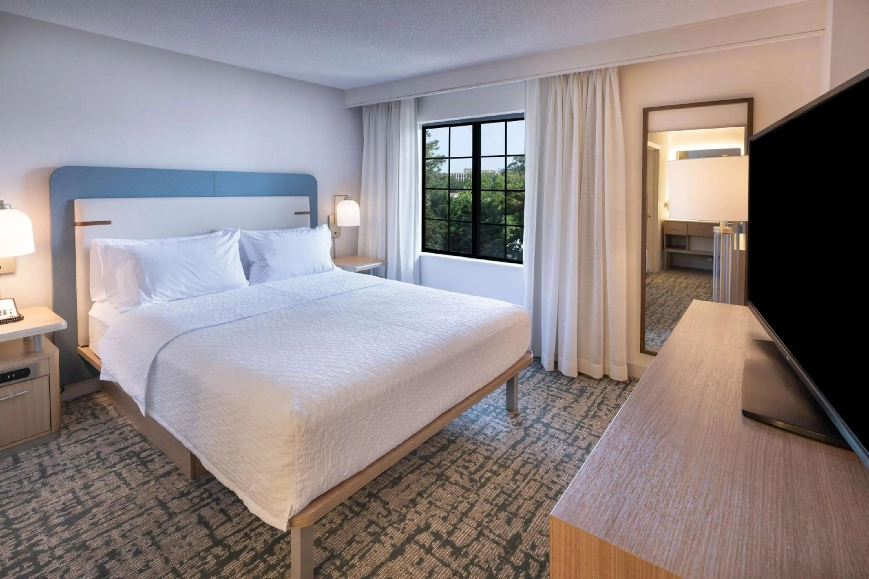 Bed in Homewood Suites by Hilton Atlanta Buckhead Pharr Road