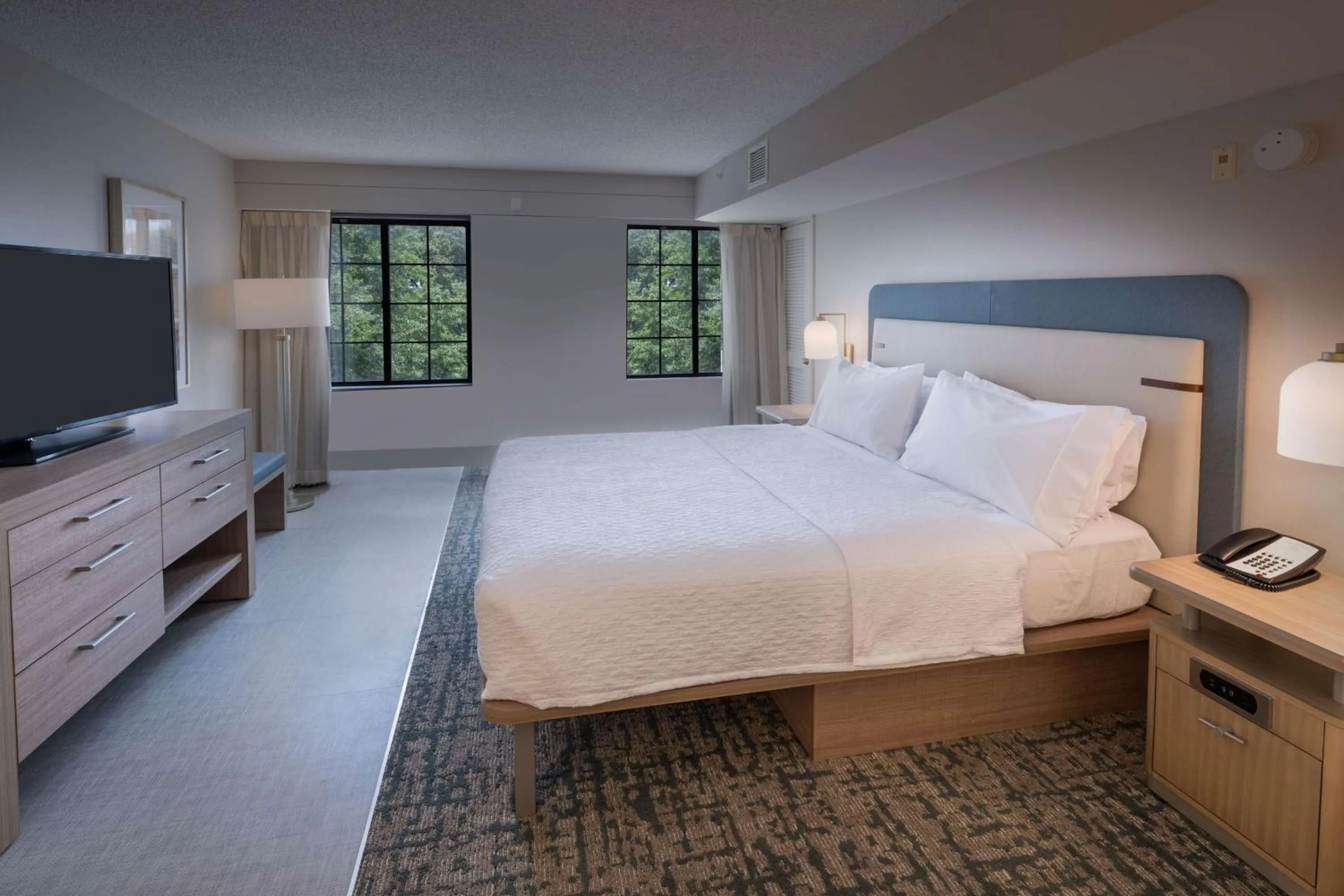 Bed in Homewood Suites by Hilton Atlanta Buckhead Pharr Road