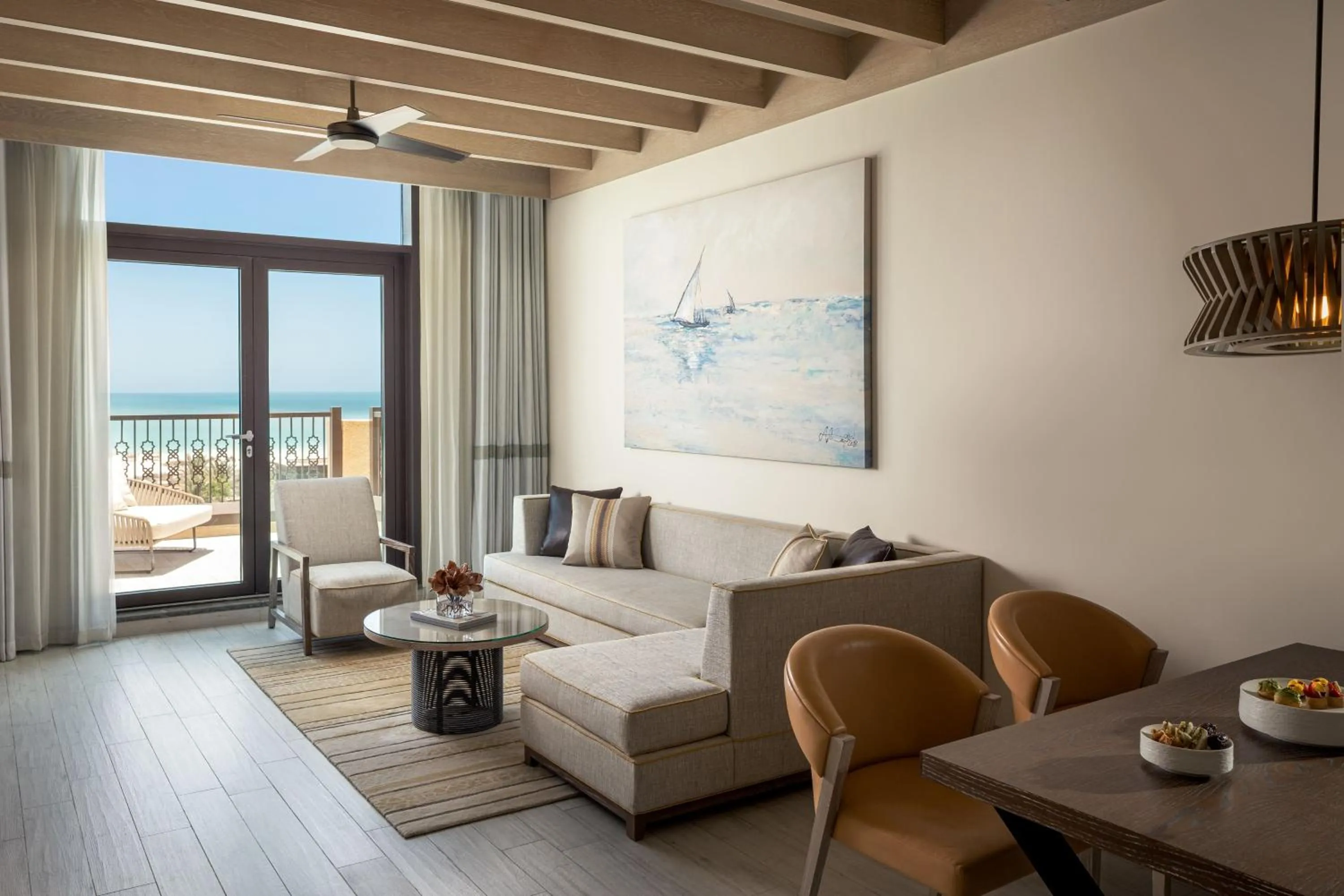 Living room in Saadiyat Rotana Resort and Villas