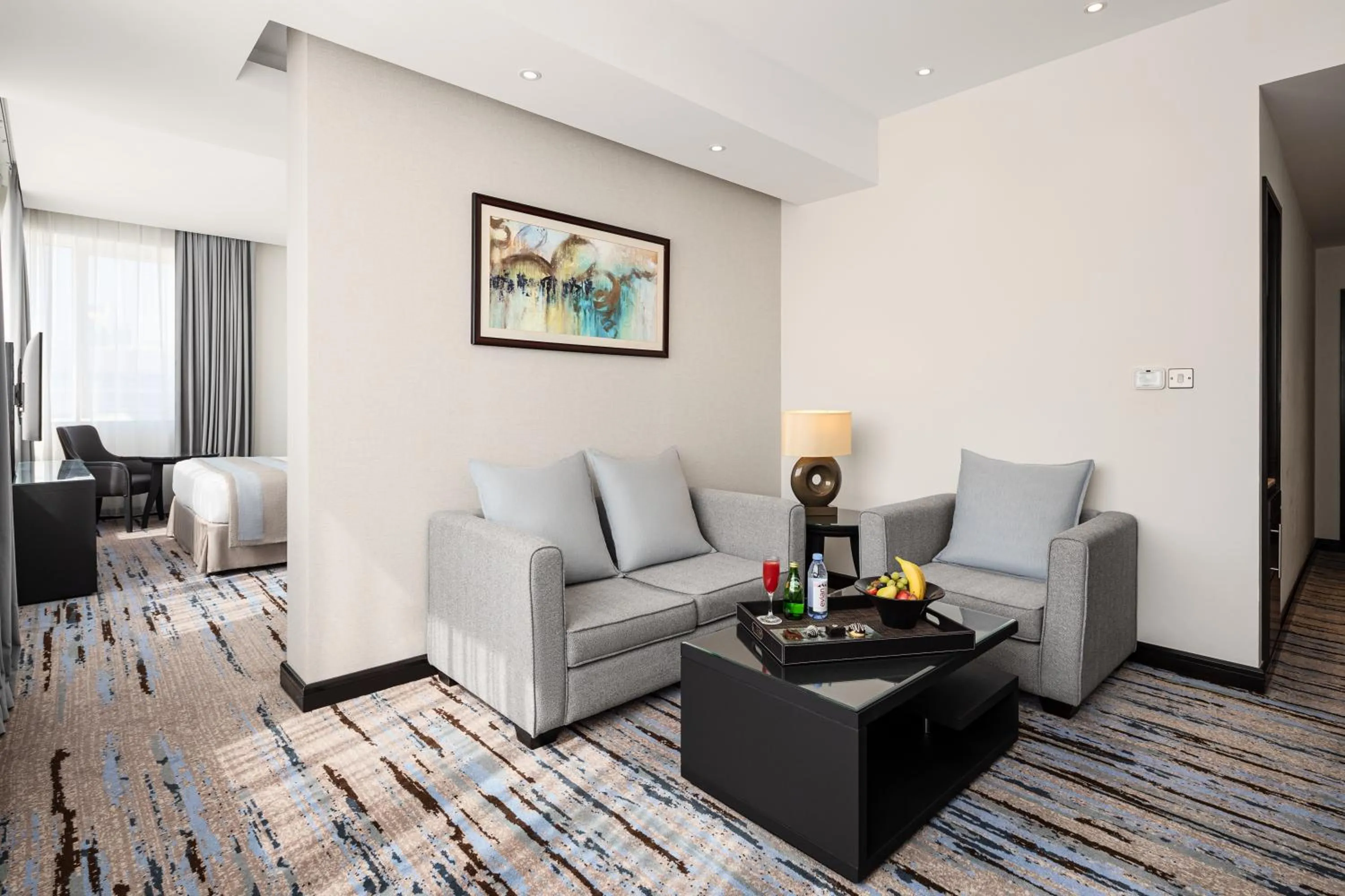 Living room in Cristal Hotel Abu Dhabi