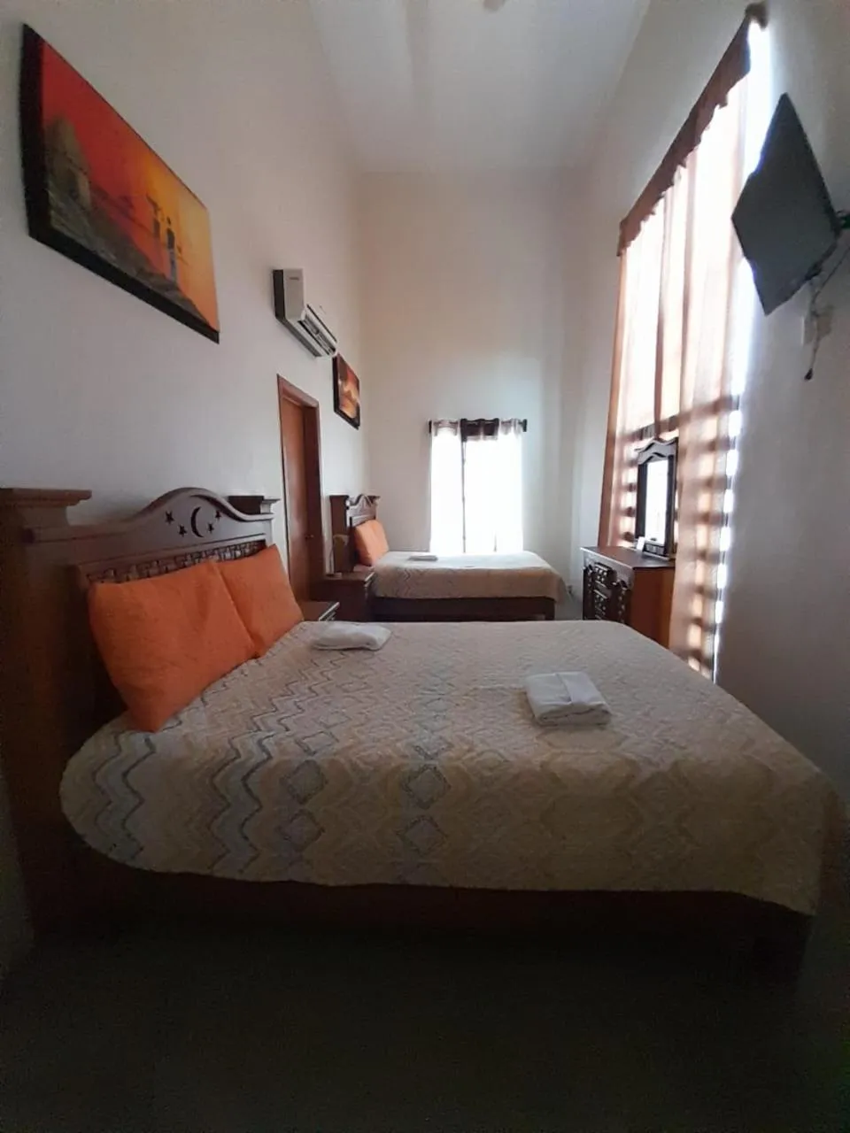 Bed in Hotel Purisima Concepción