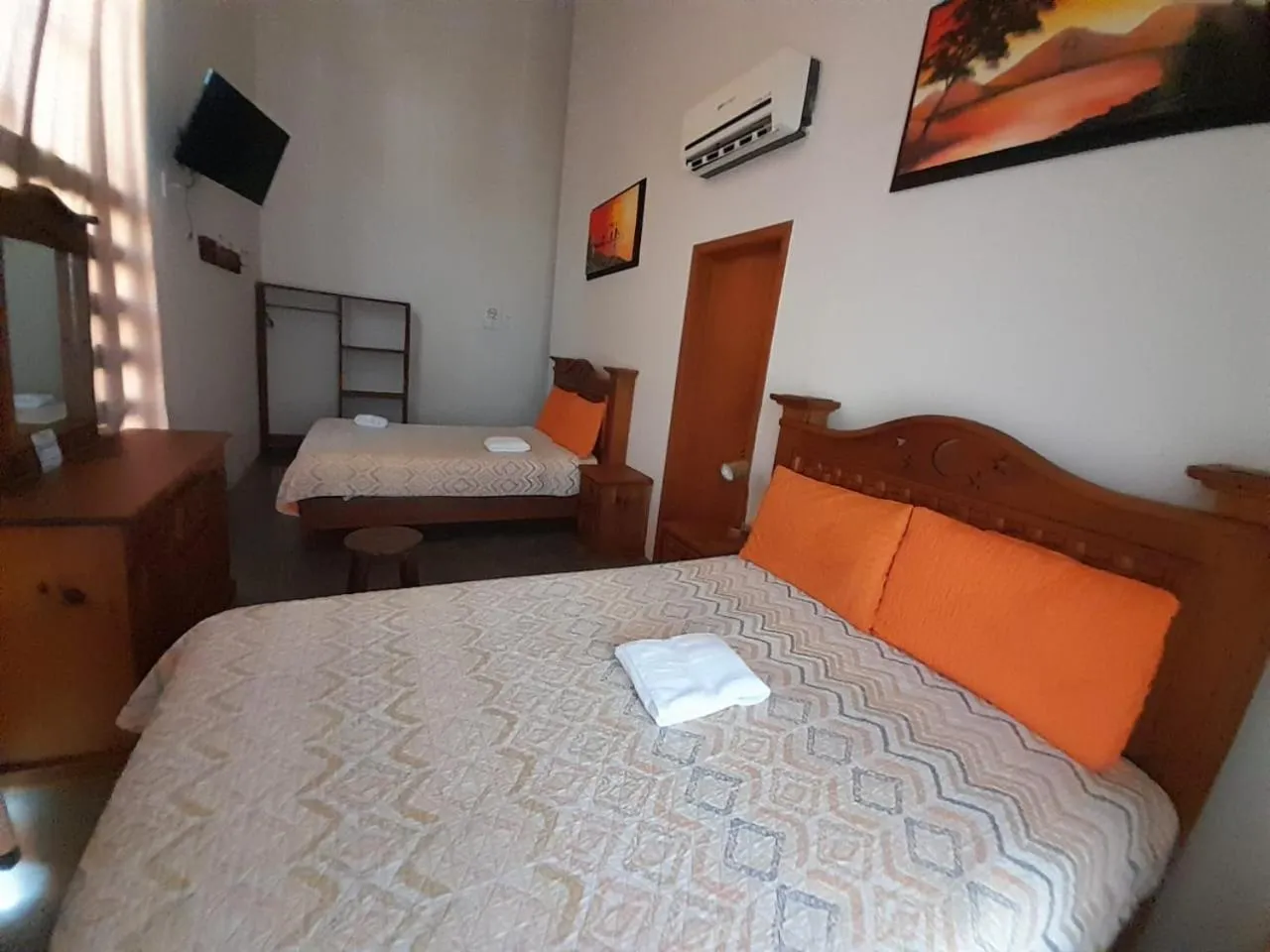 Bed in Hotel Purisima Concepción