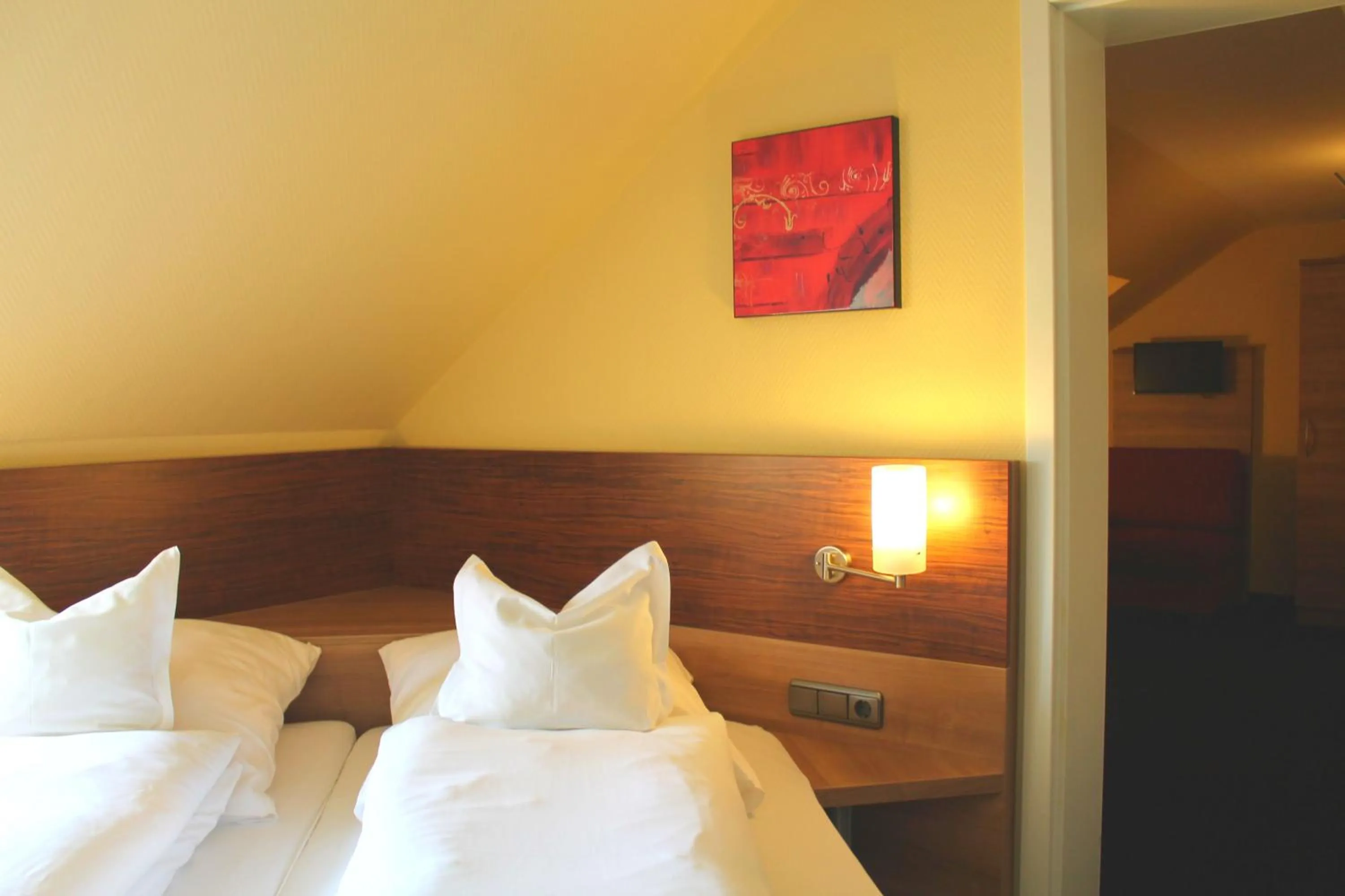 Bed in Hotel Ostmeier