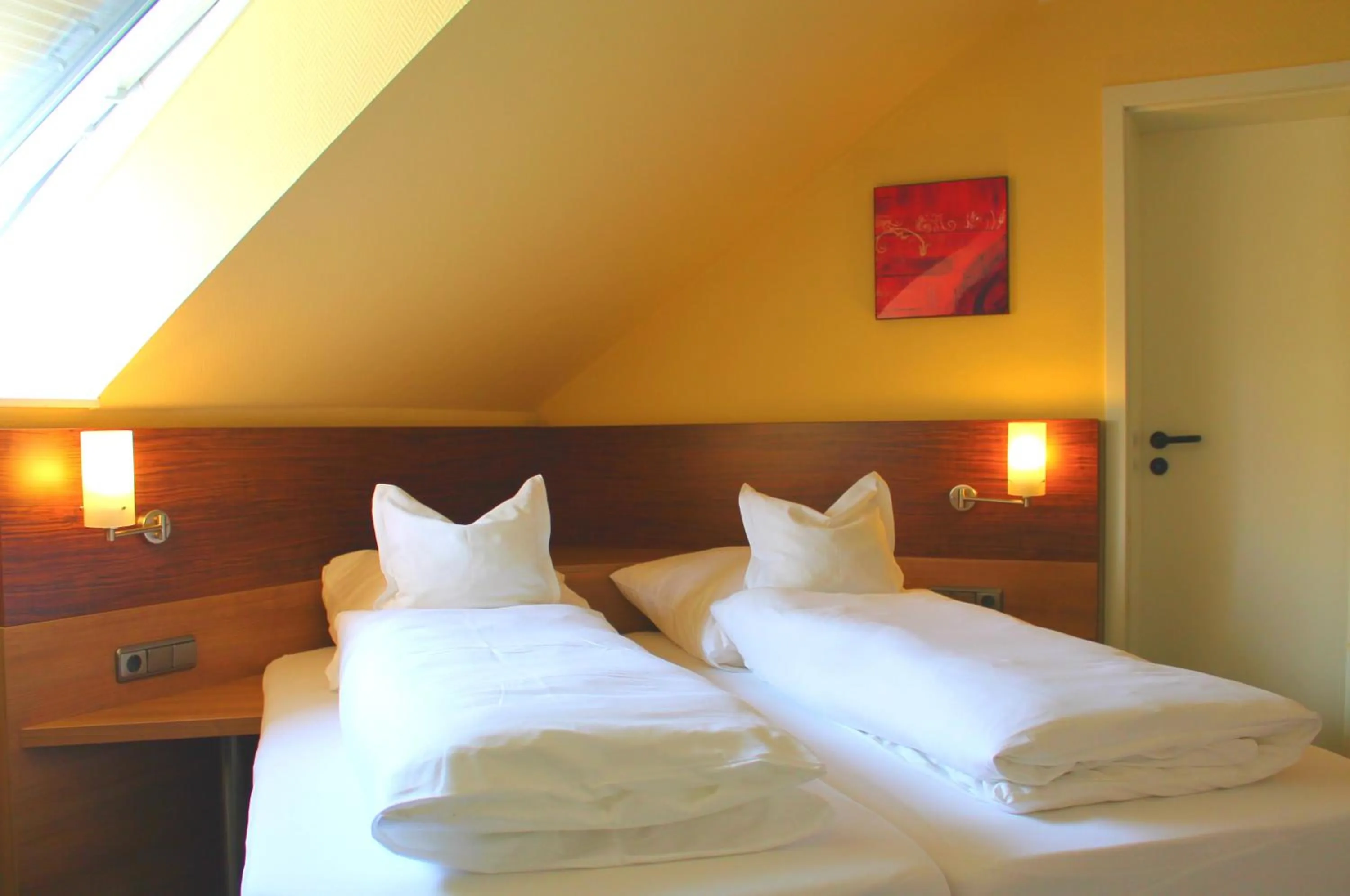 Bed in Hotel Ostmeier