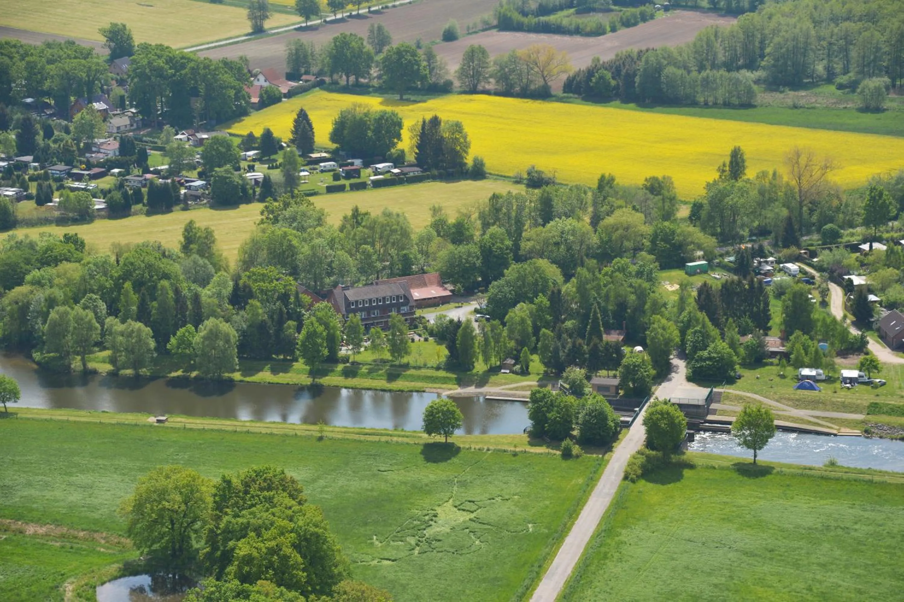 Bird's eye view in Landgasthof Allerparadies