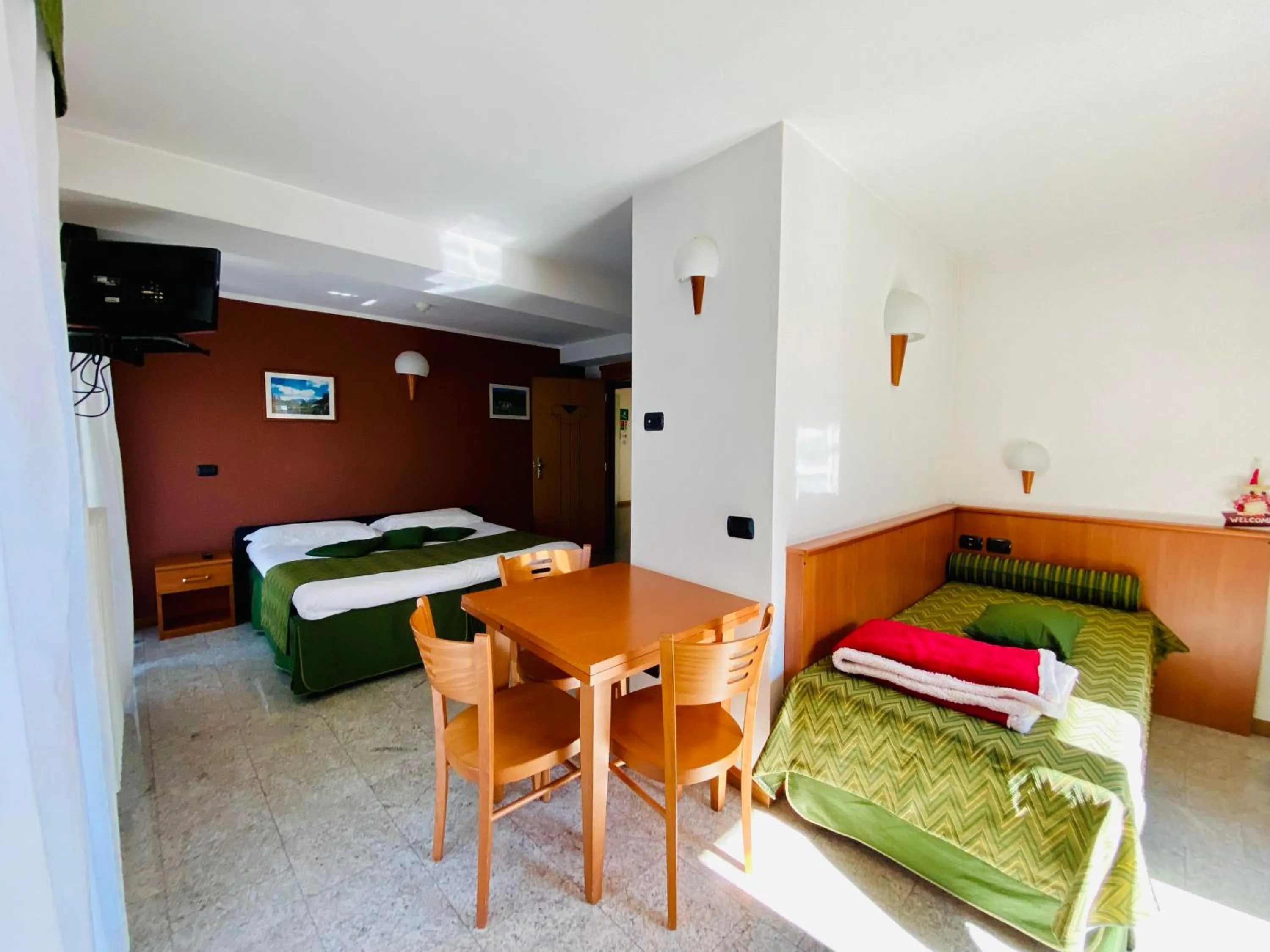 Bedroom, Bed in Residence Pizzo Scalino