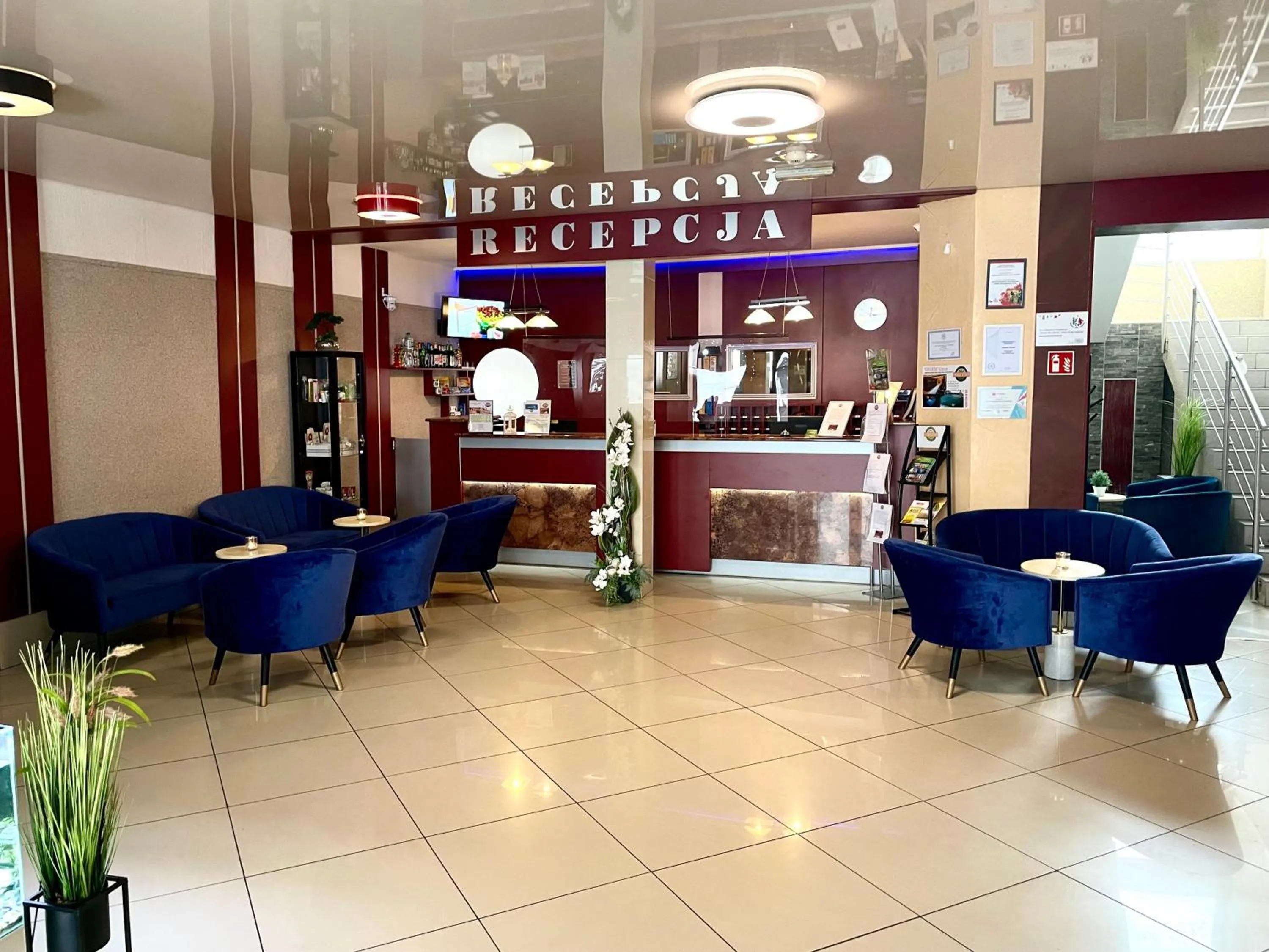 Lobby or reception in GWAREK Centrum Wypoczynkowe