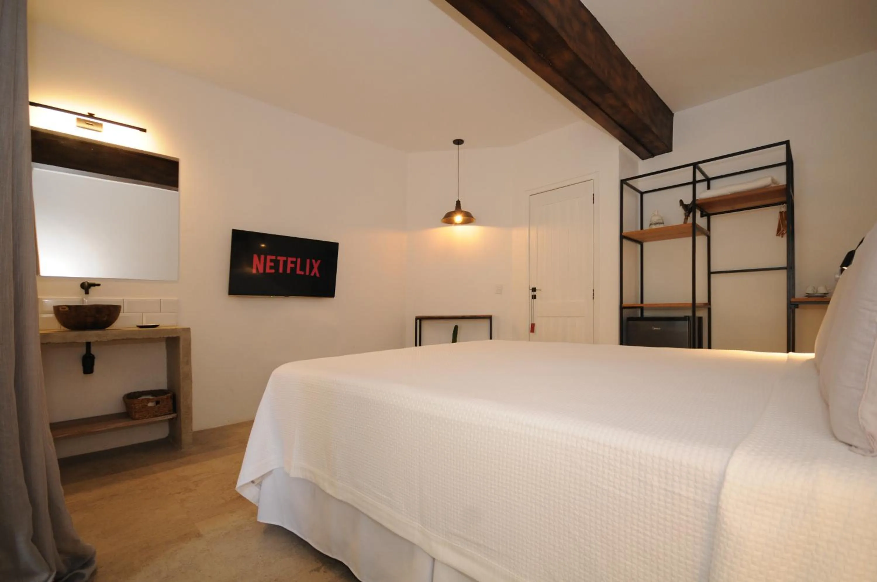 Bedroom, Bed in Villa Santa Fé