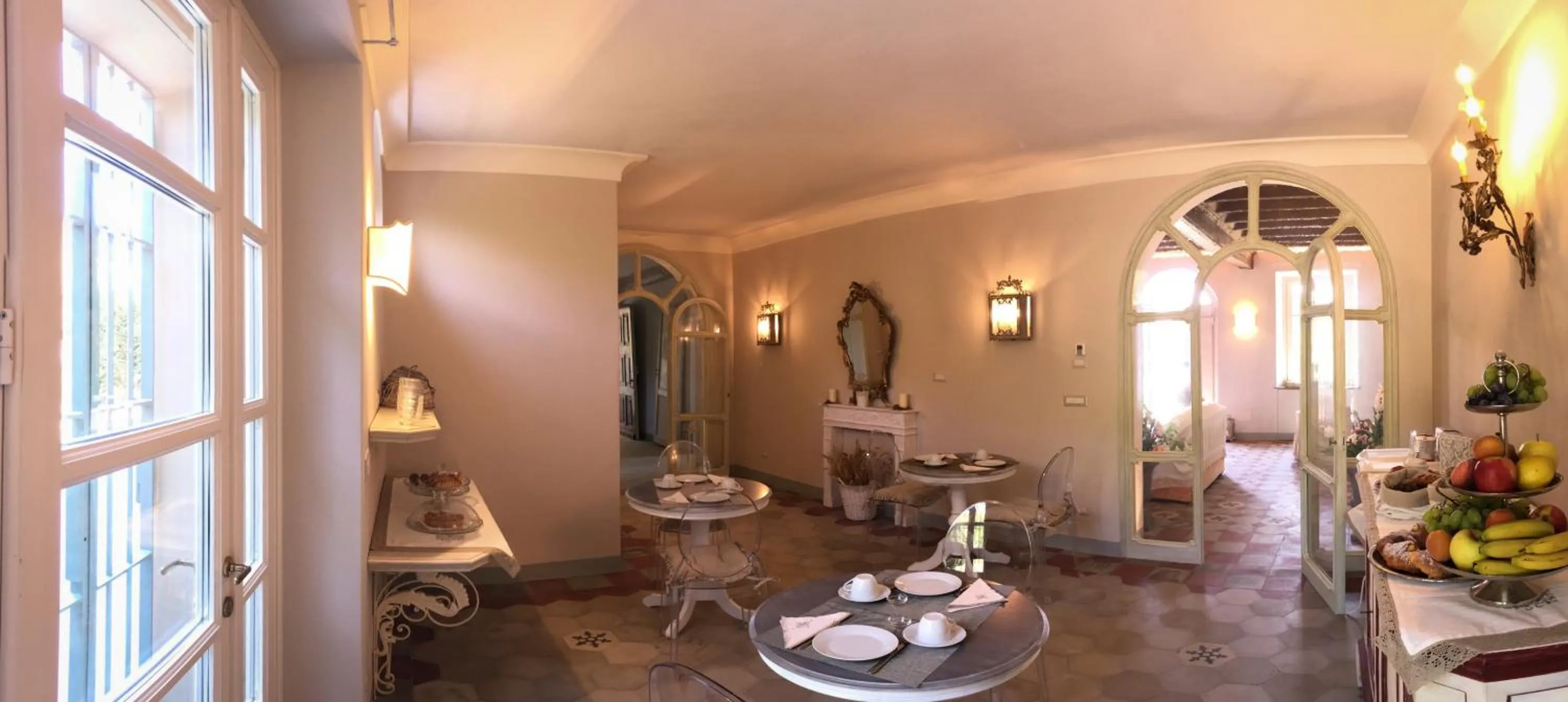 Buffet breakfast in B&B Villa Ricardi