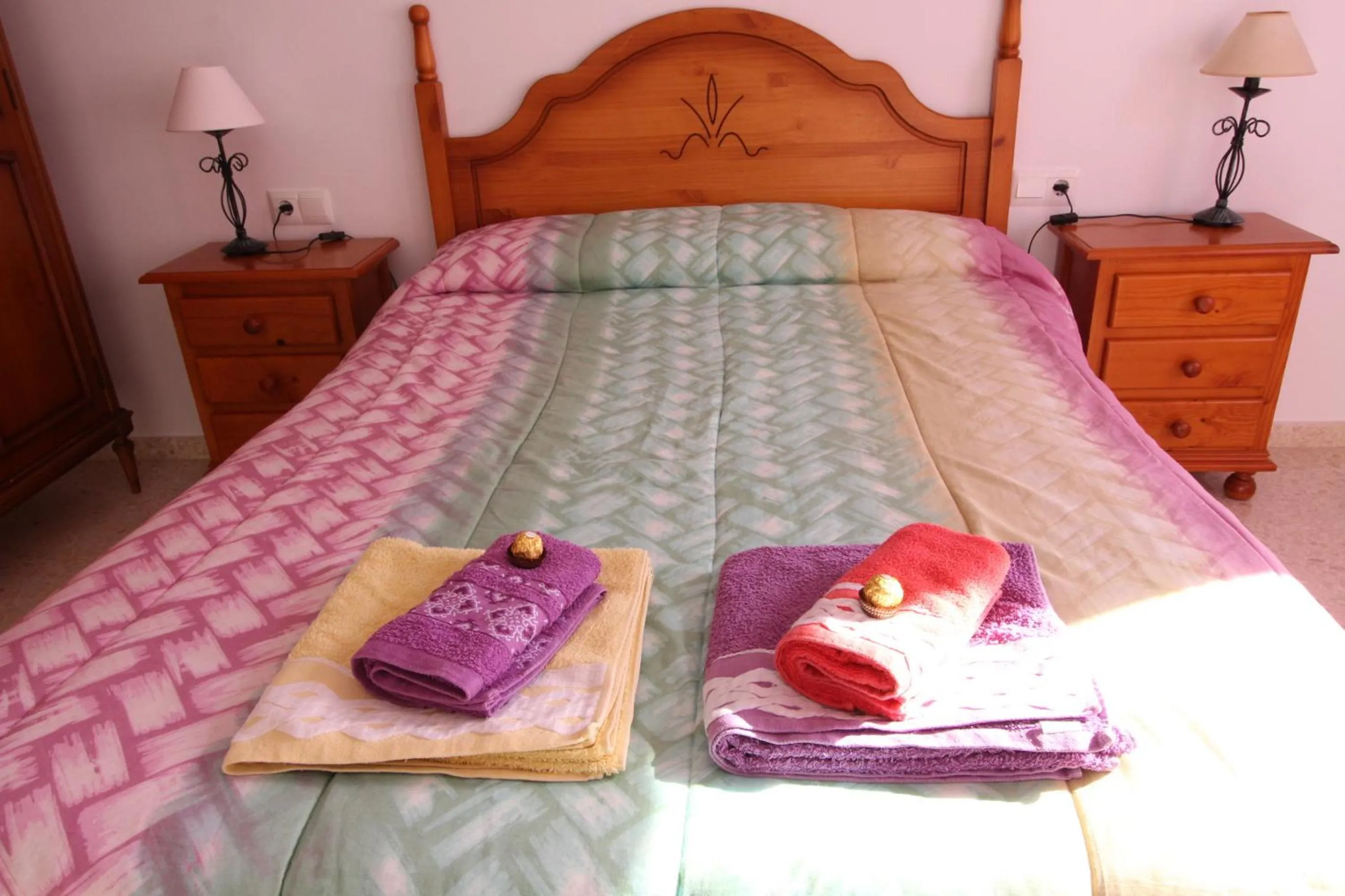 Bed in Beach and Family
