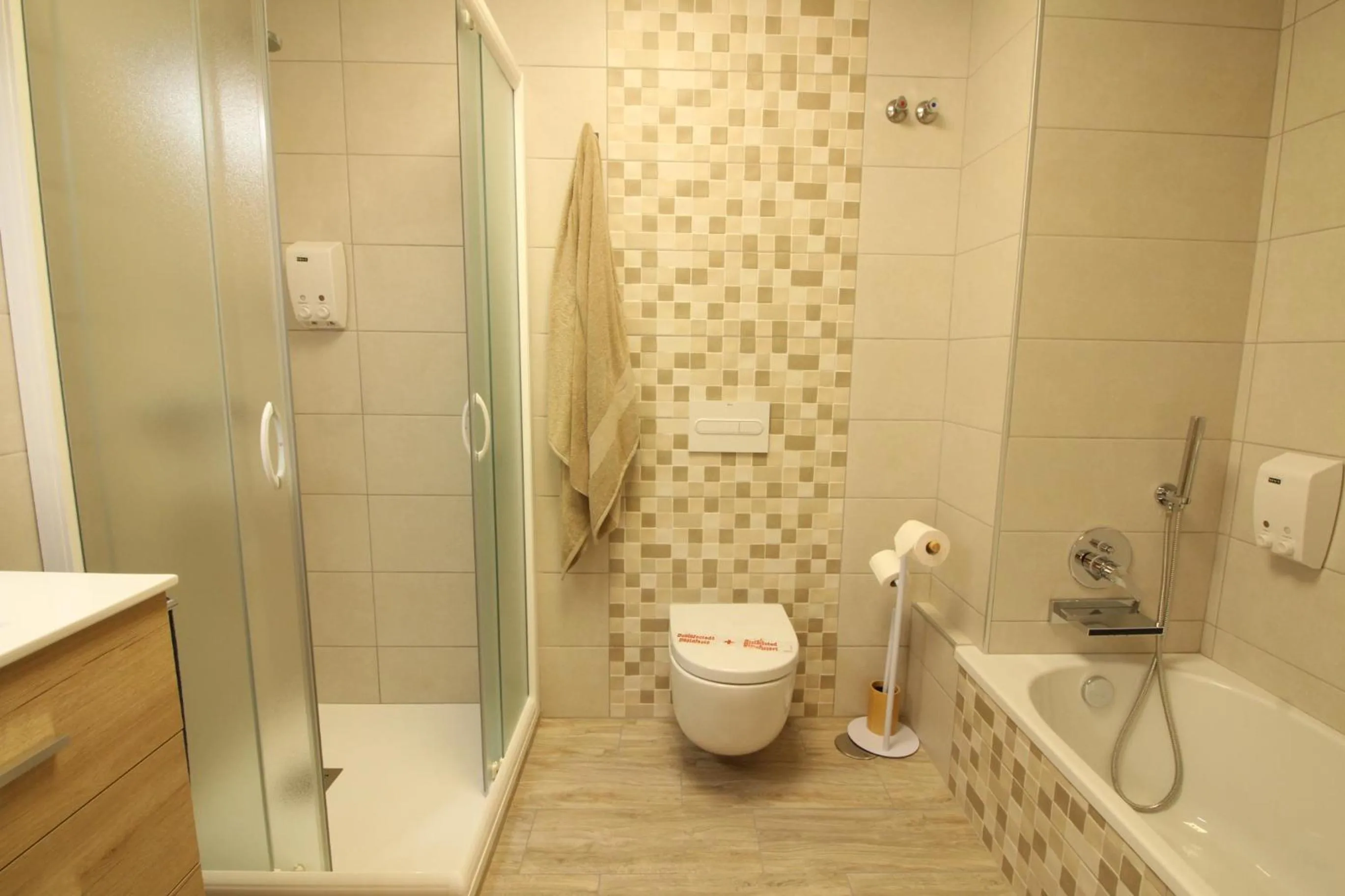 Shower in Beach and Family