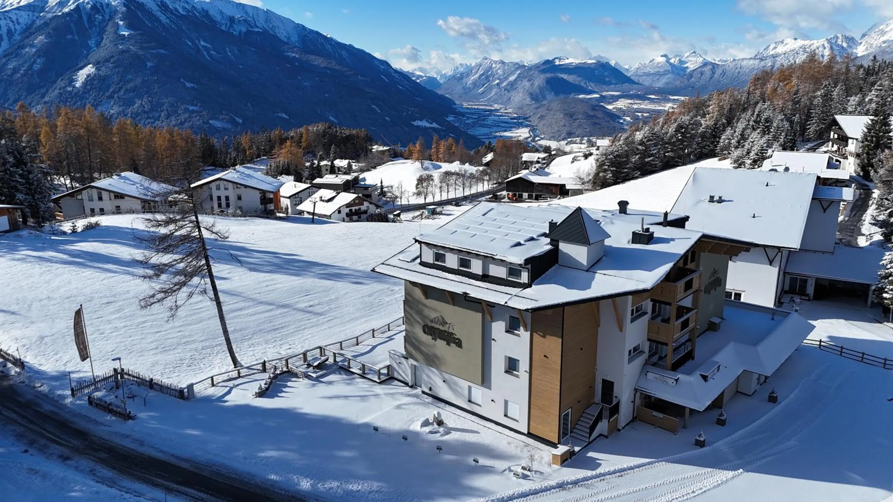 Property building in Das Aparthotel Olympia Tirol