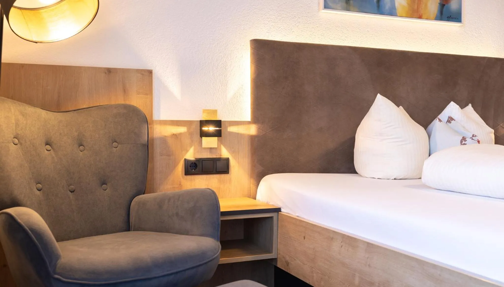 Decorative detail, Bed in Das Aparthotel Olympia Tirol