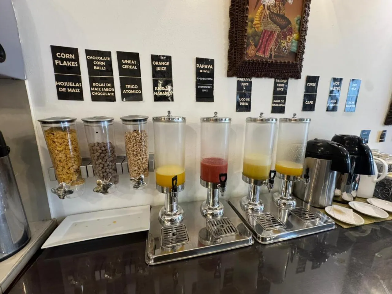 Buffet breakfast in Awki´s Dream Hotel