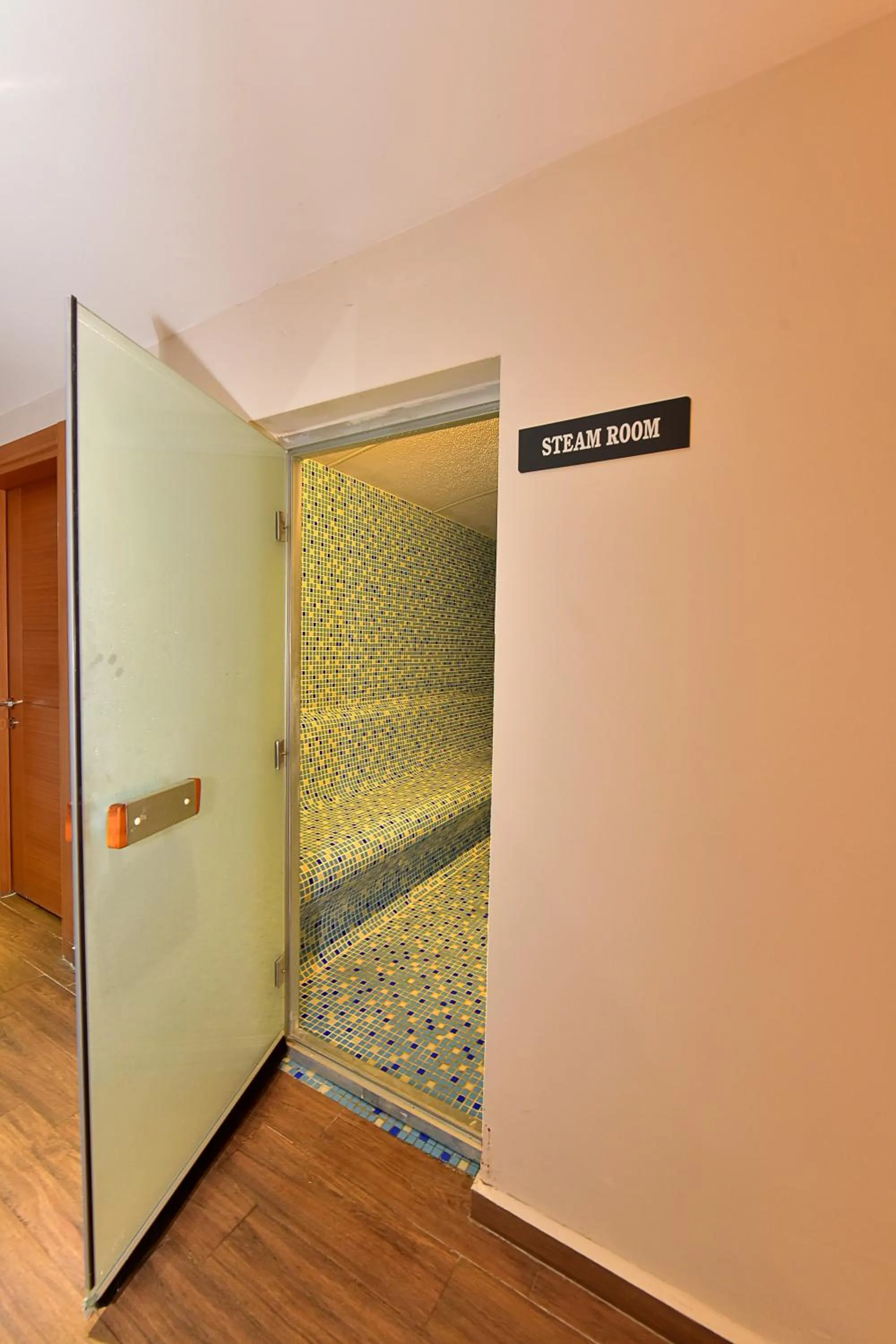 Steam room in Jasmin Beach Hotel