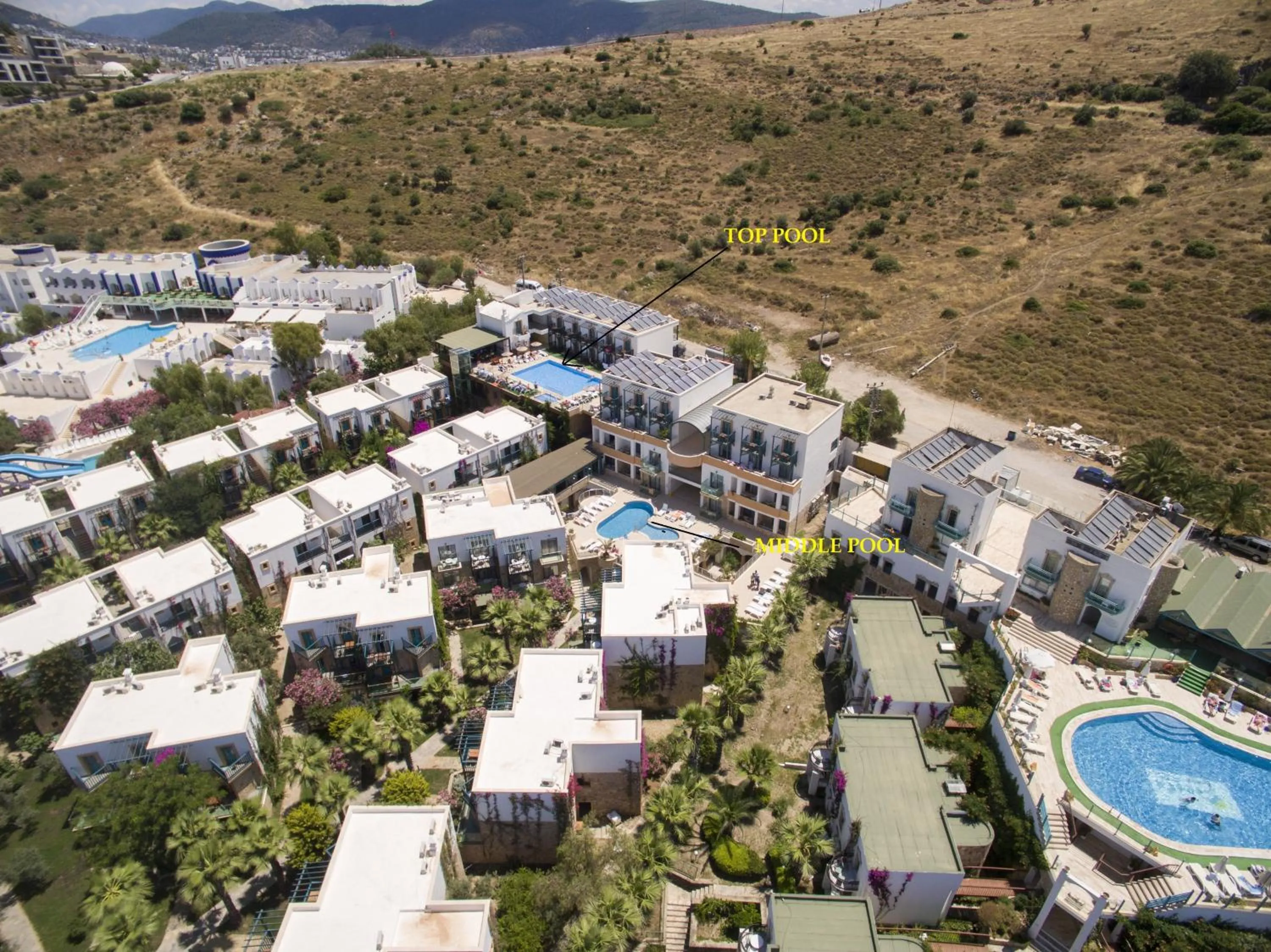 Bird's eye view in Jasmin Beach Hotel
