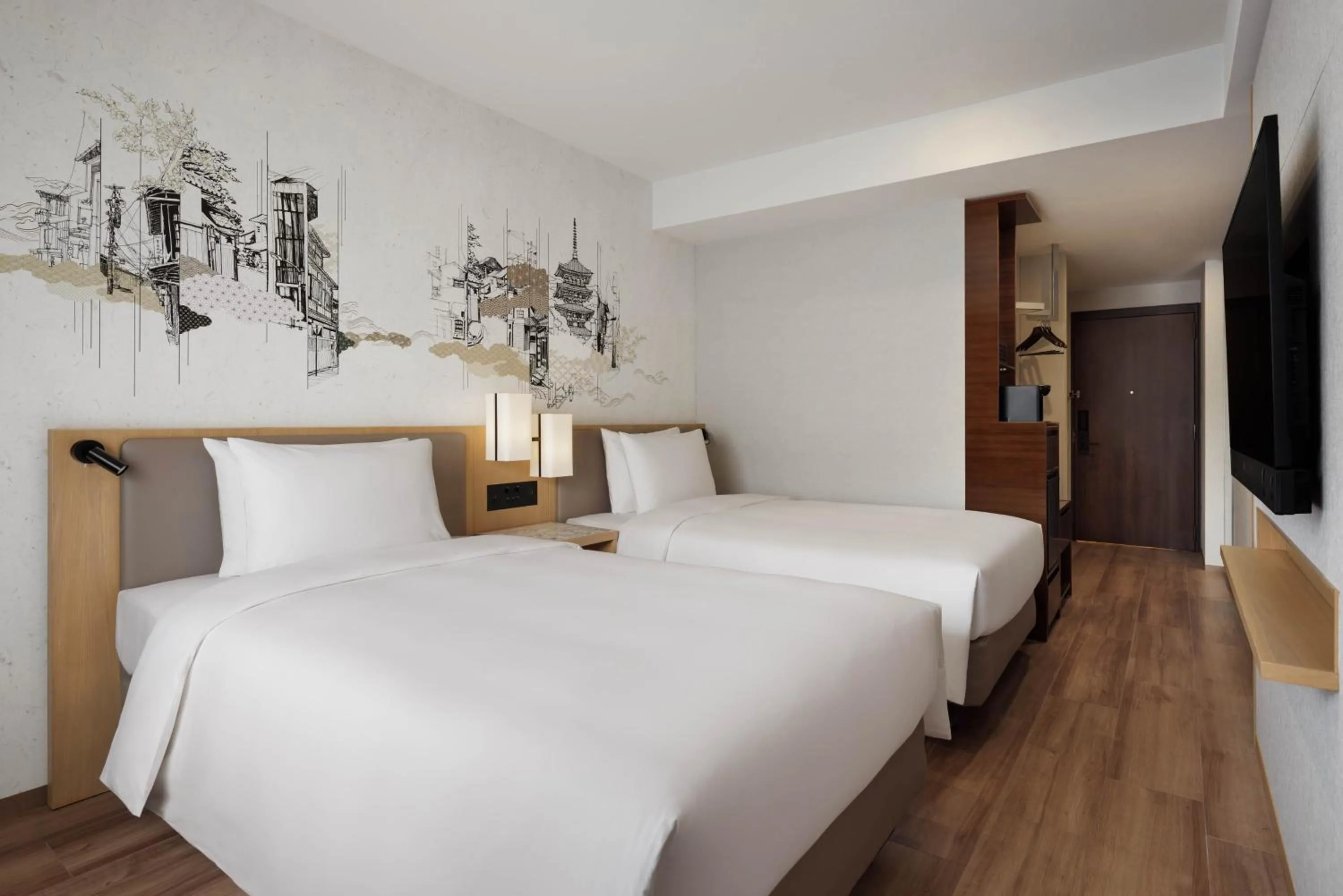 Bed in Courtyard by Marriott Kyoto Shijo Karasuma