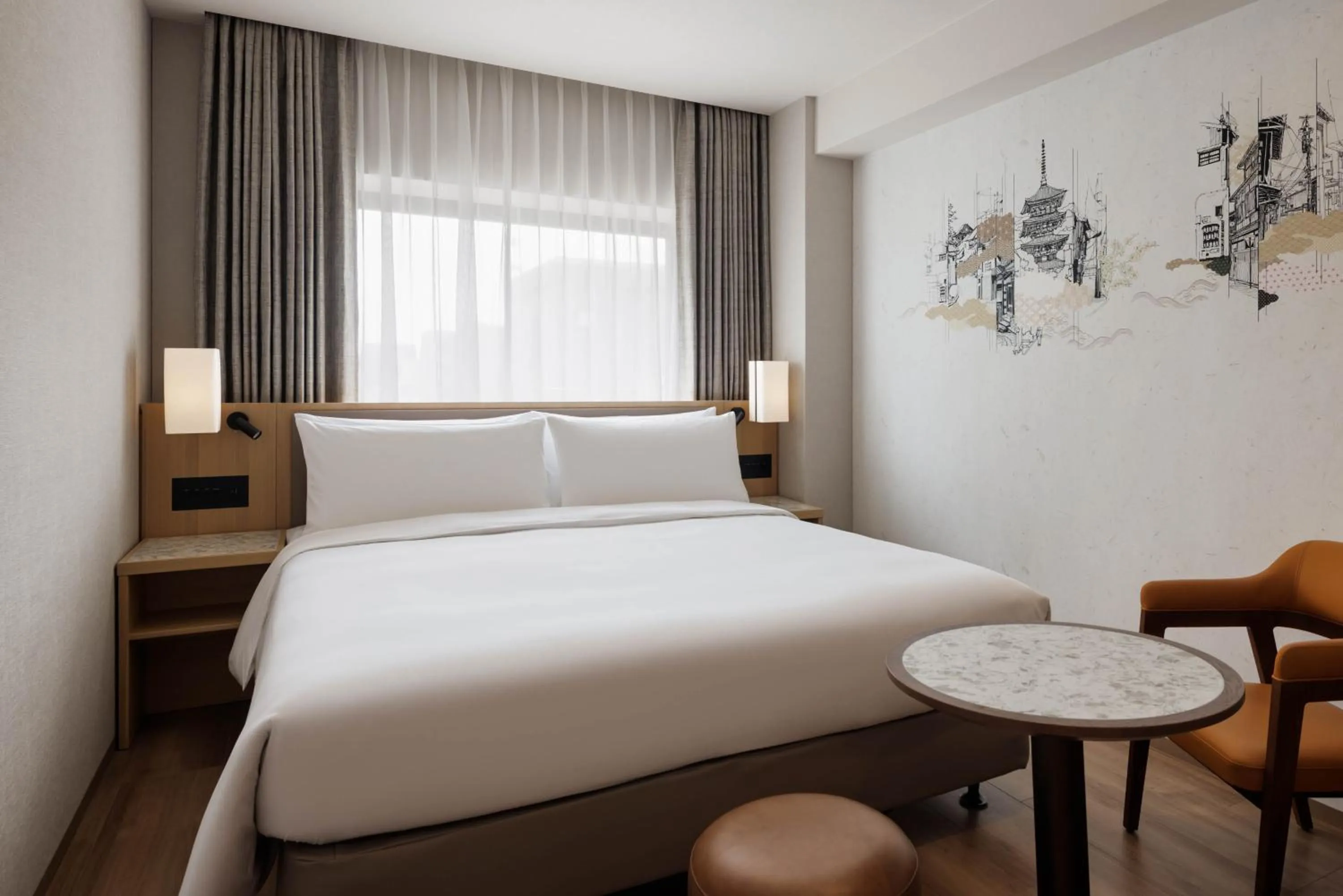 Bed in Courtyard by Marriott Kyoto Shijo Karasuma