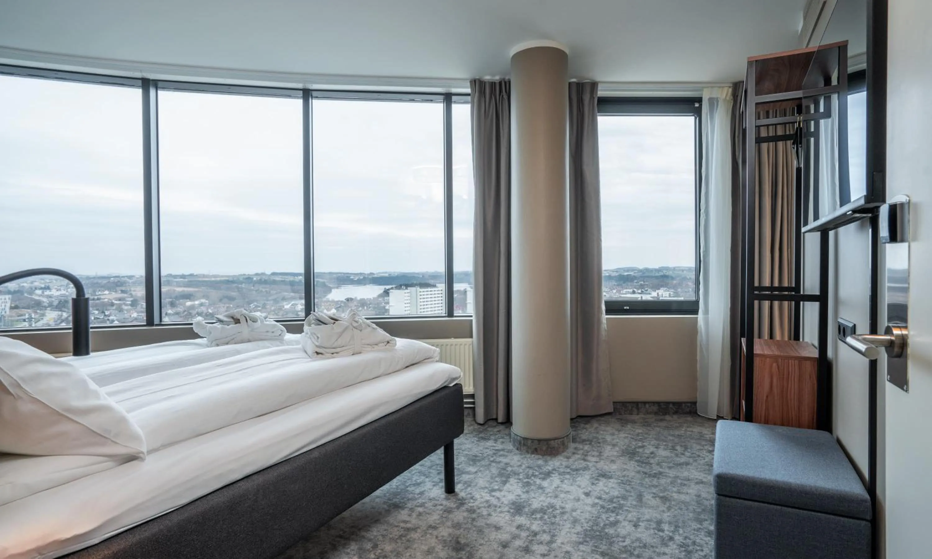 View (from property/room), Bed in Thon Partner Stavanger Forum Hotel