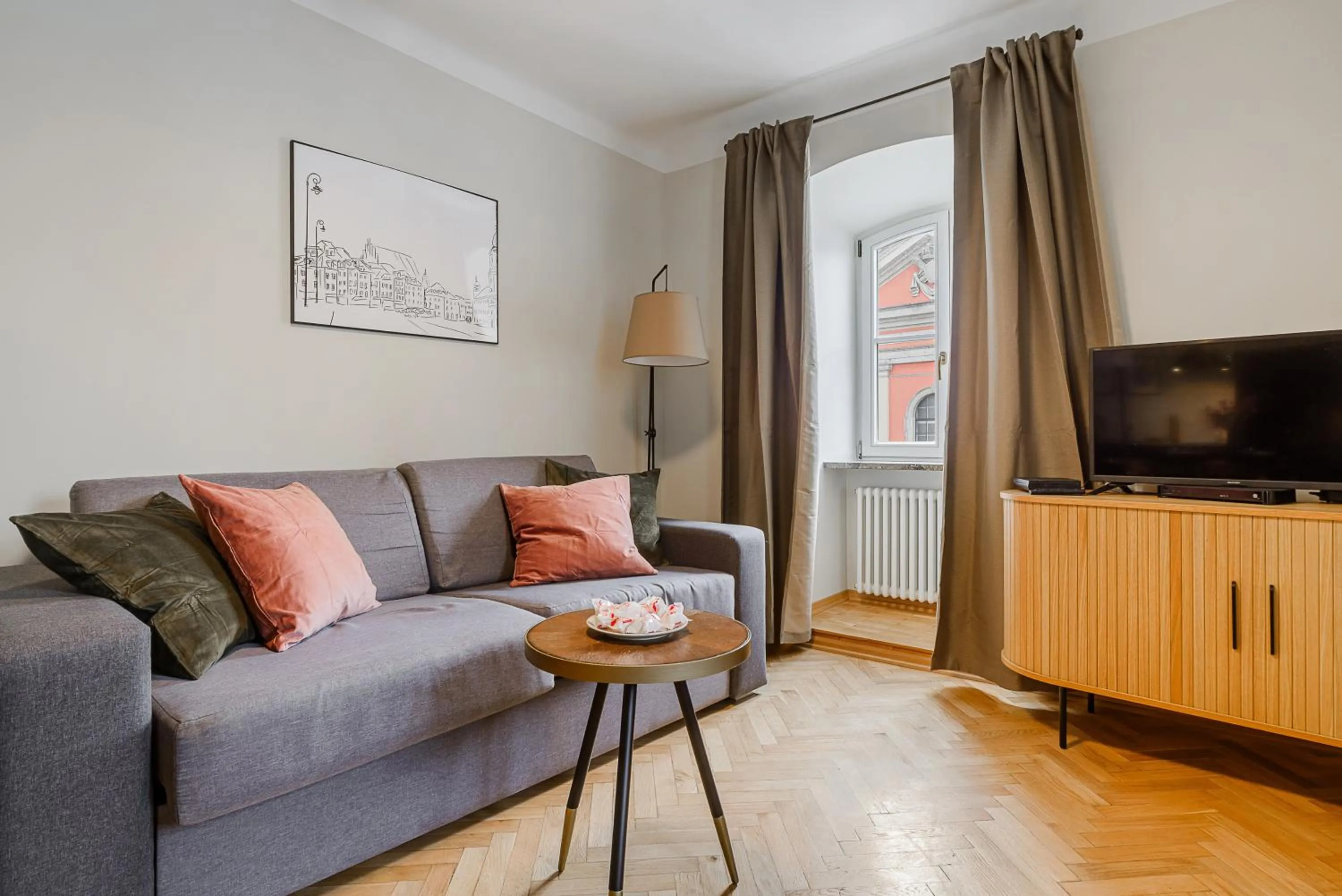 Living room in P&O Apartments Old Town