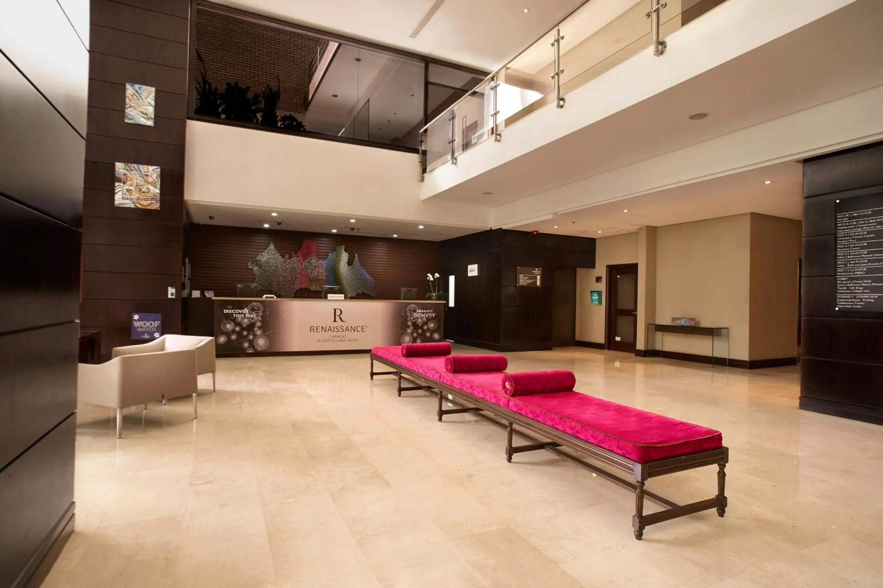Lobby or reception in Renaissance Caracas La Castellana Hotel