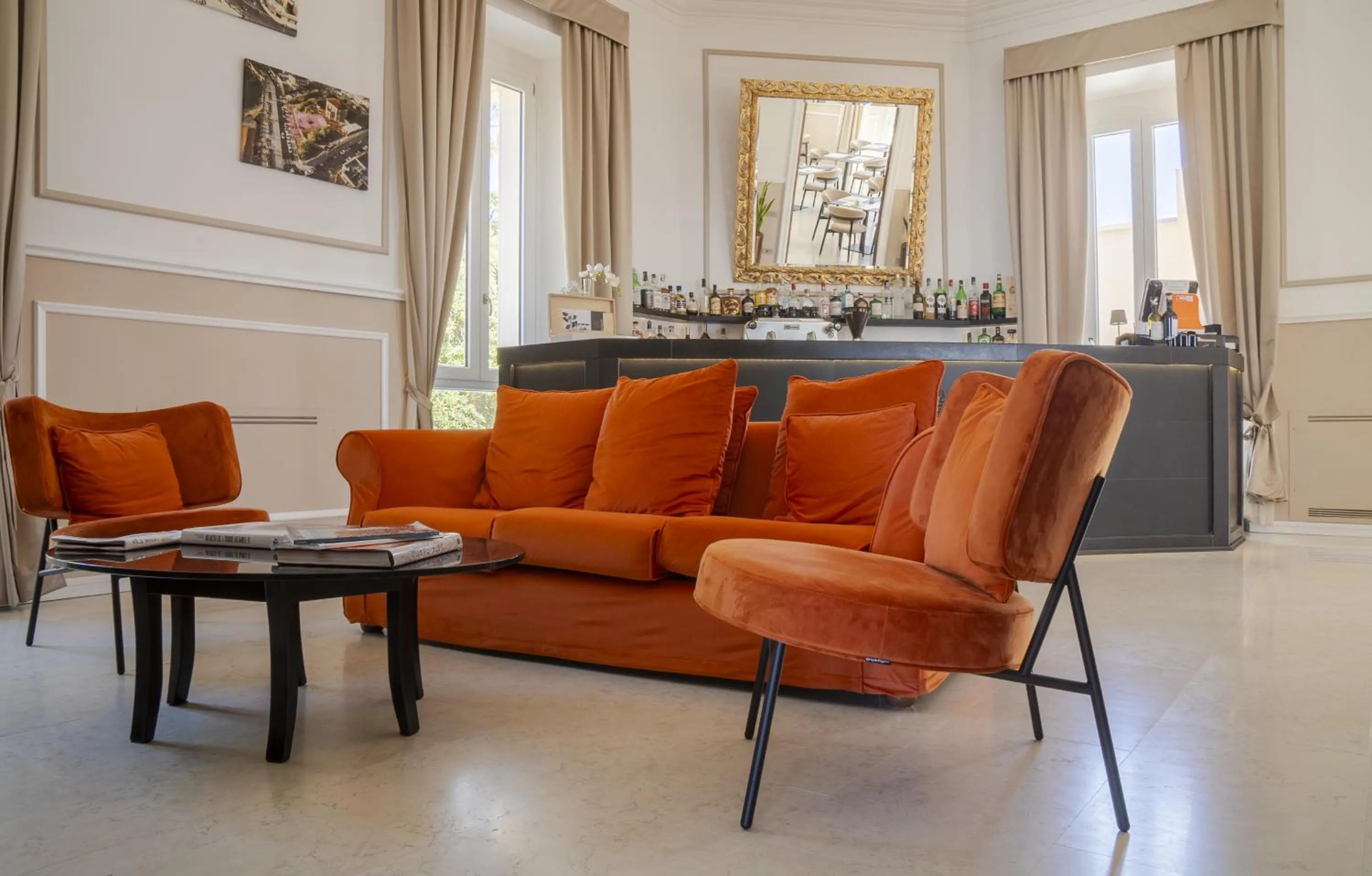 Seating area in Villa Mosca Charming House