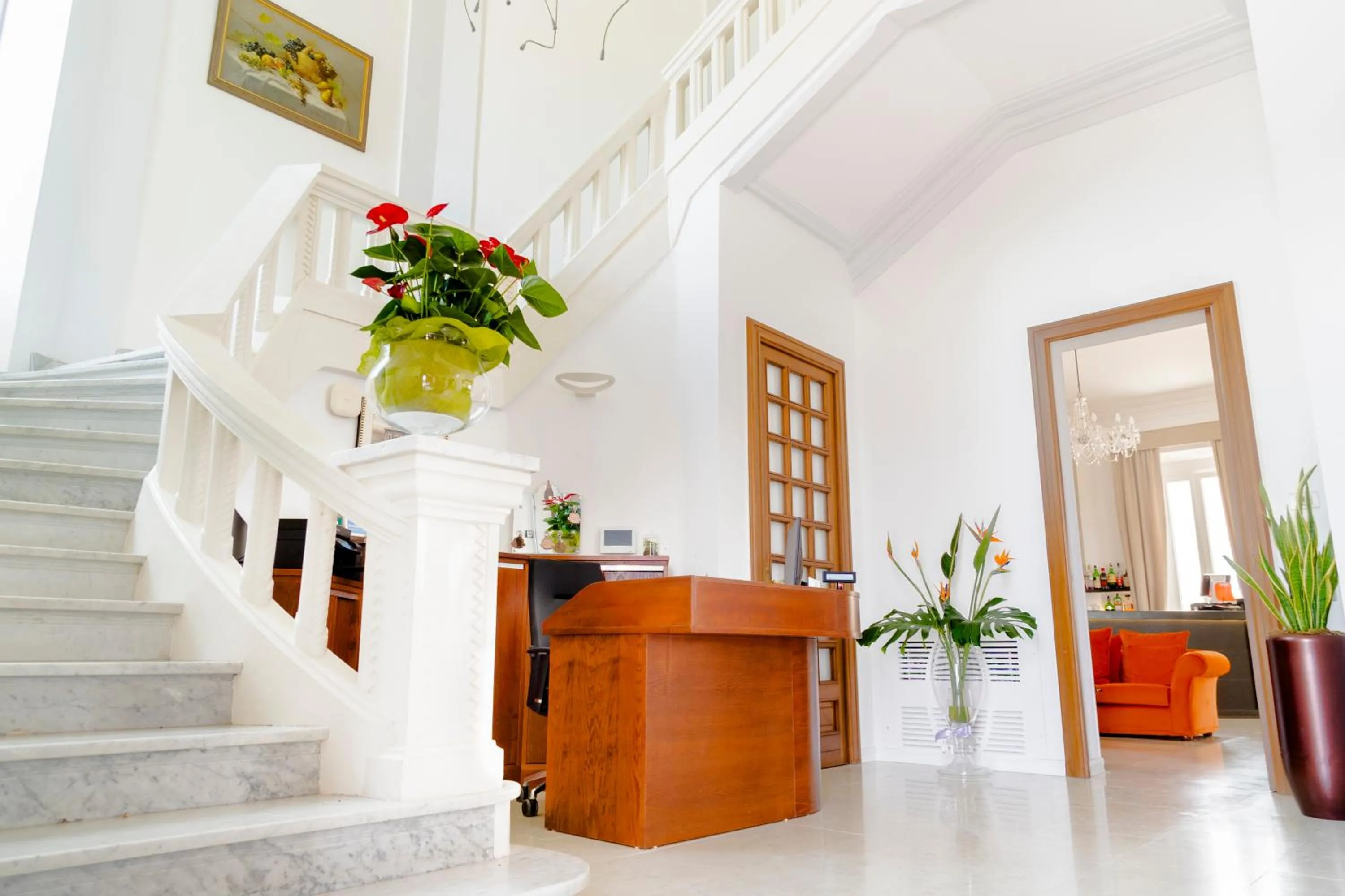 Lobby or reception in Villa Mosca Charming House