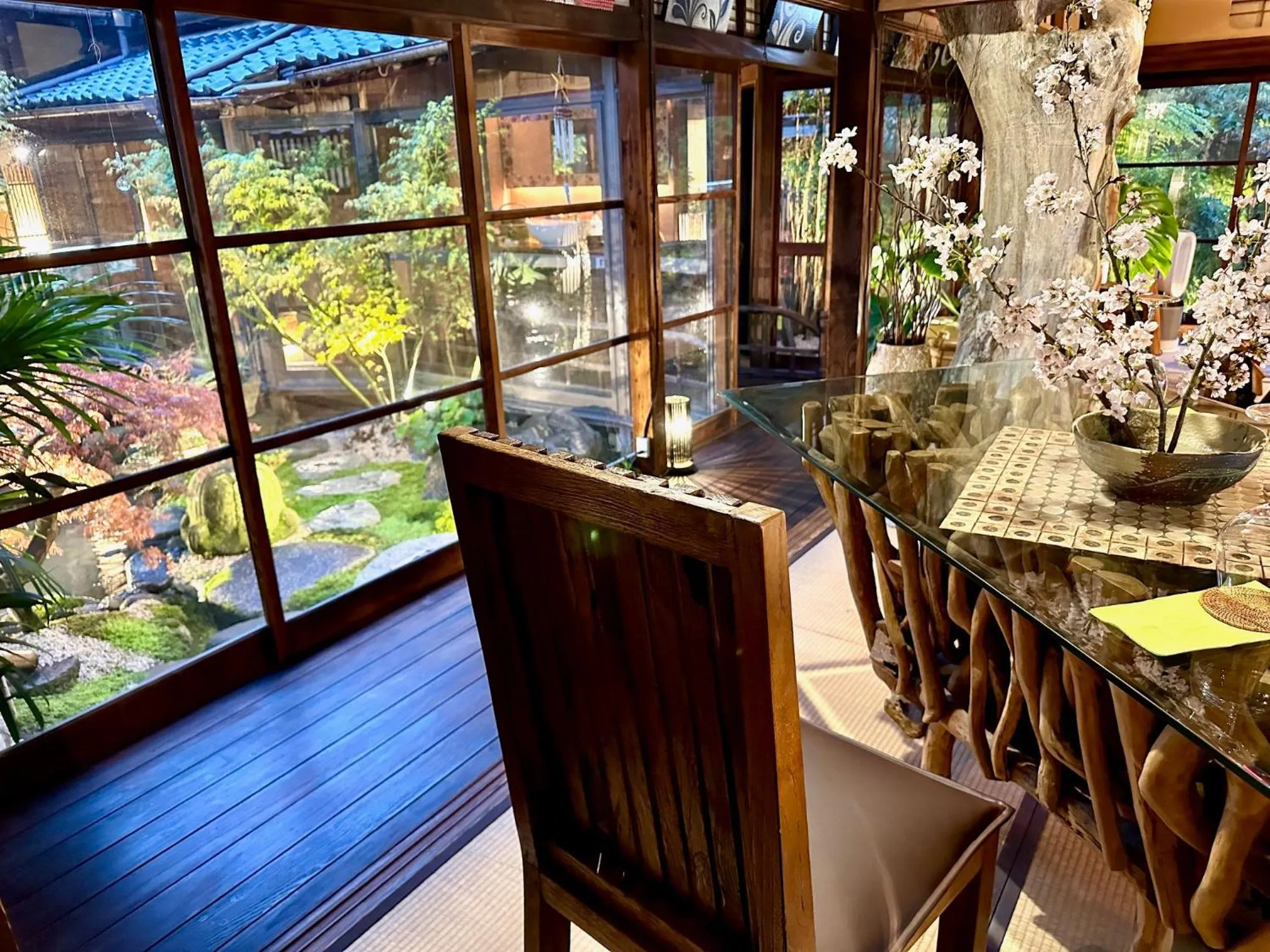 Dining area in Kominka Mitsuhama Ryokan