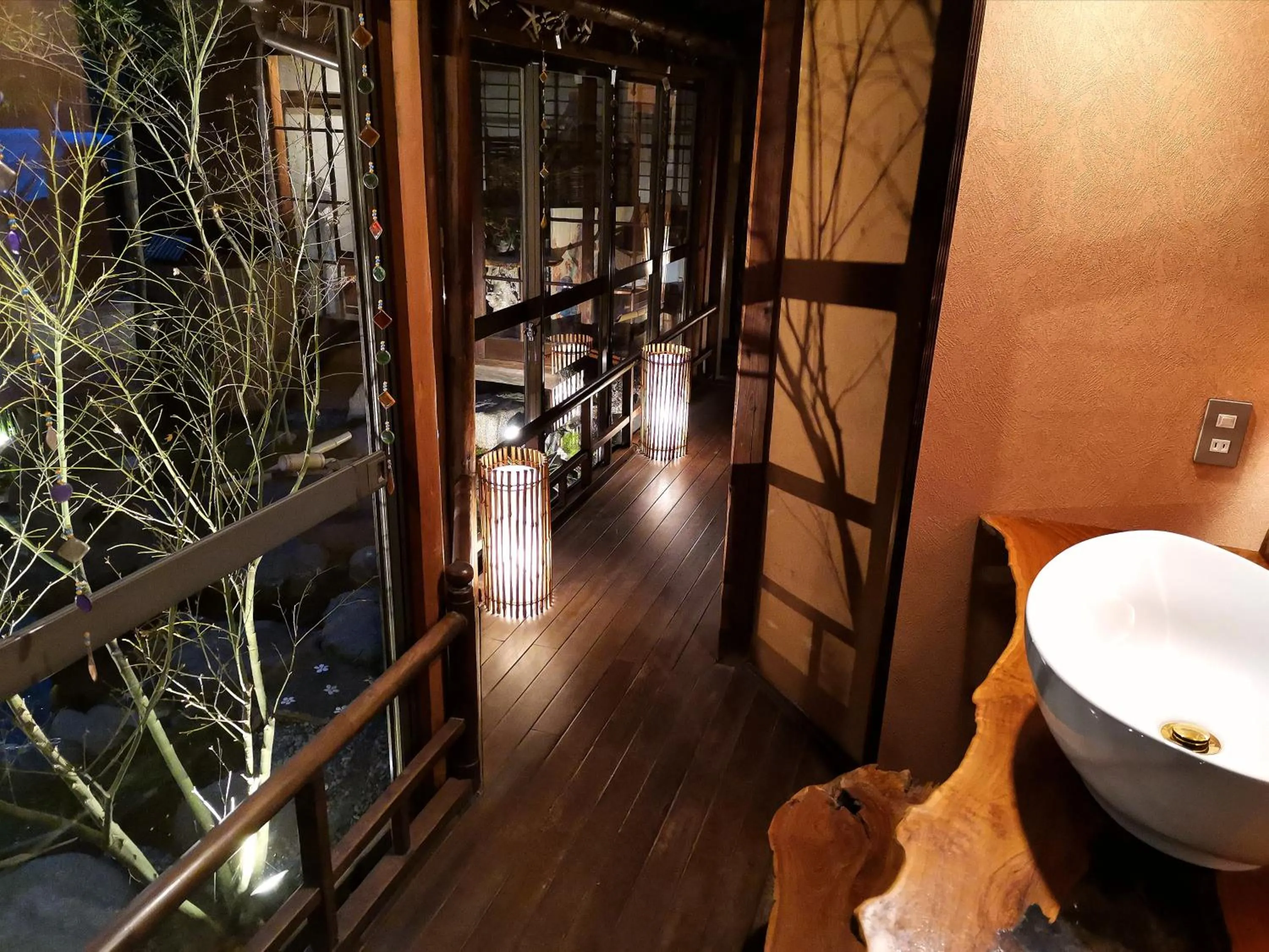 Decorative detail in Kominka Mitsuhama Ryokan