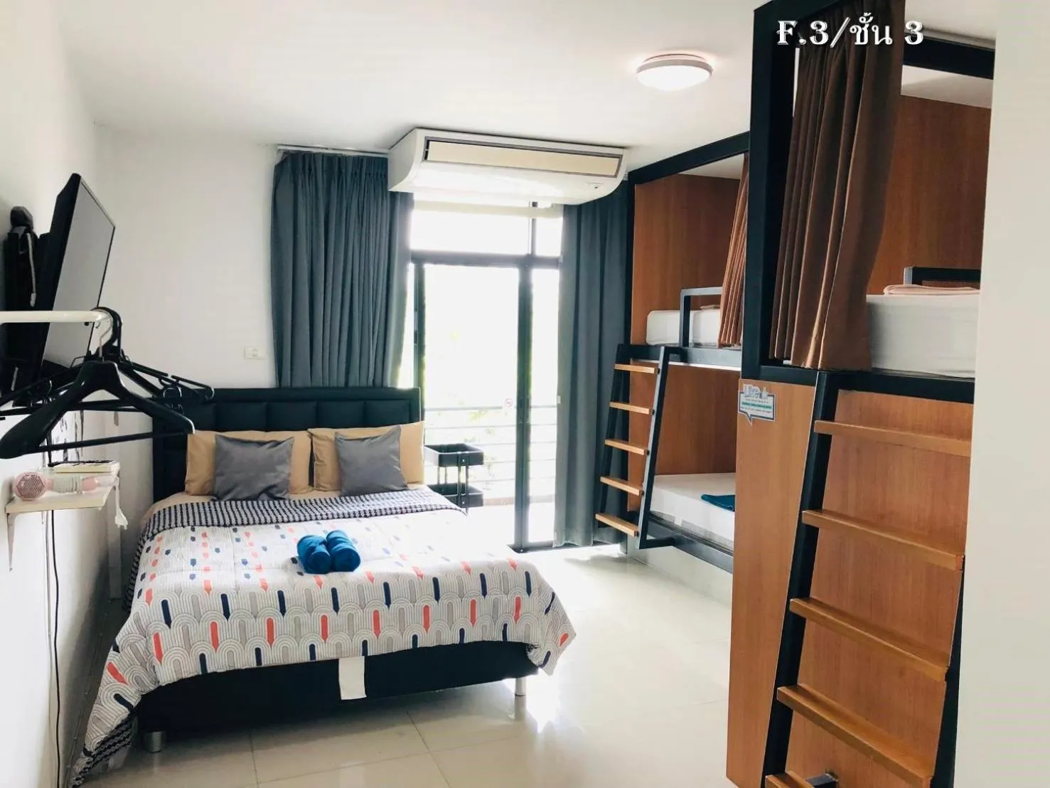 Triple Room in HOMEY-Sleepy Don Mueang Airport Hostel