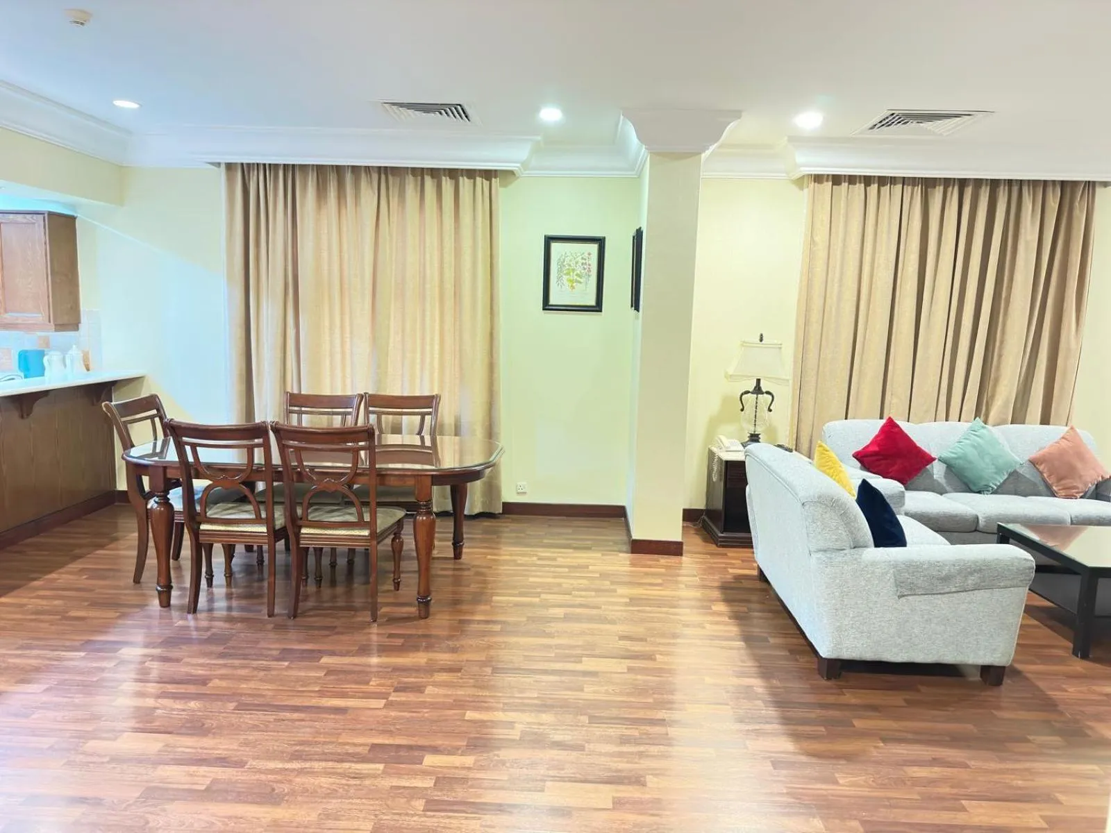 Dining area in The Palace Suites