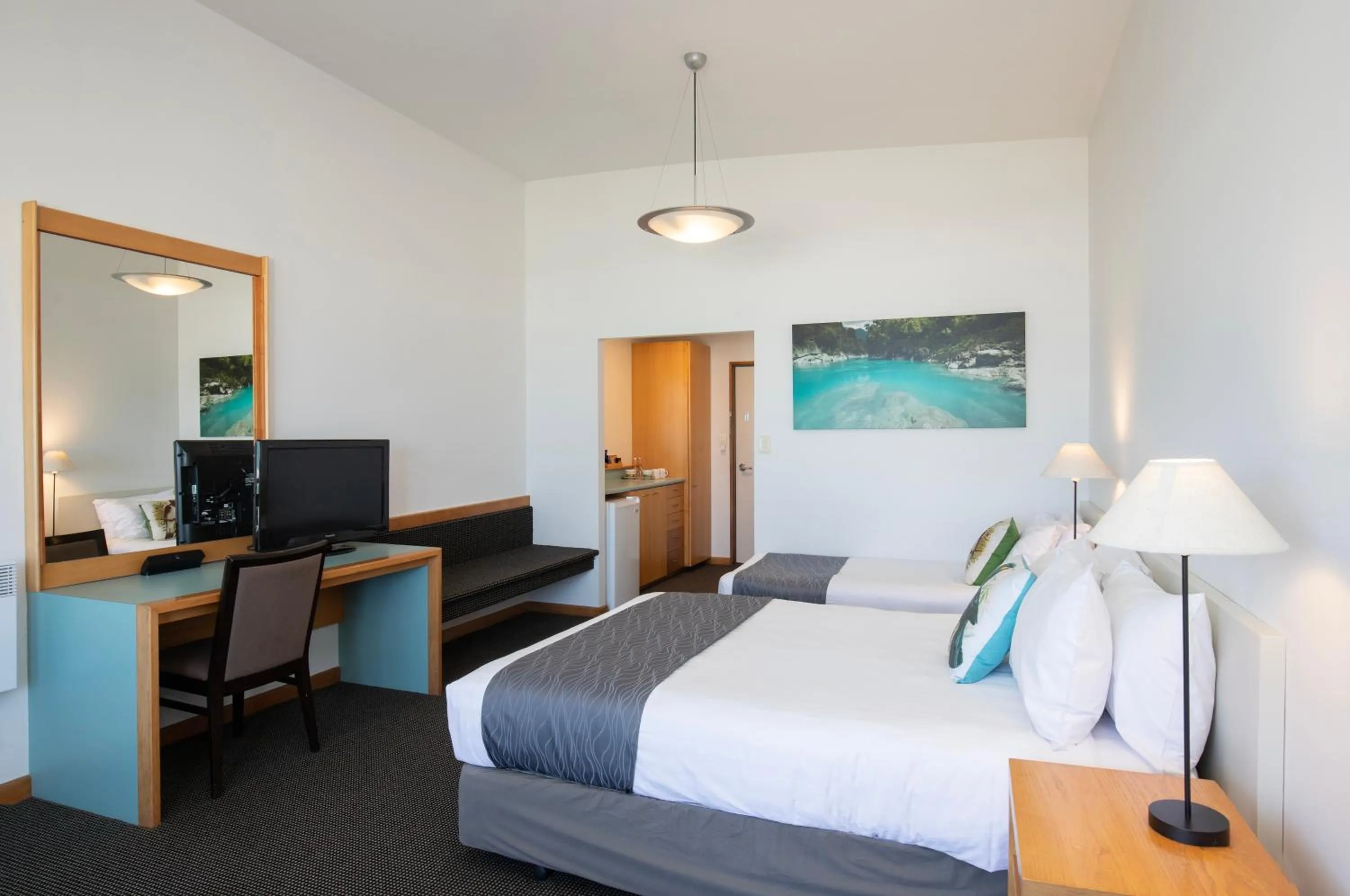 Bed in Scenic Hotel Punakaiki