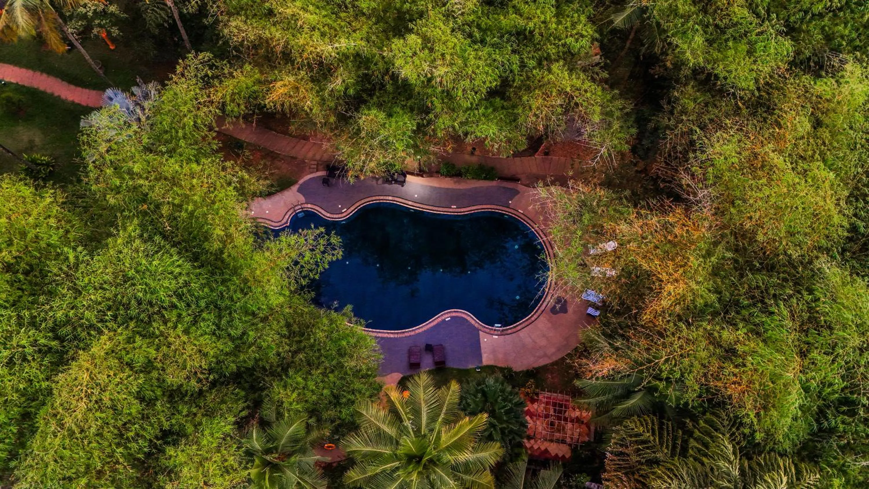Swimming pool in Fragrant Nature Backwater Resort & Ayurveda Spa Kollam
