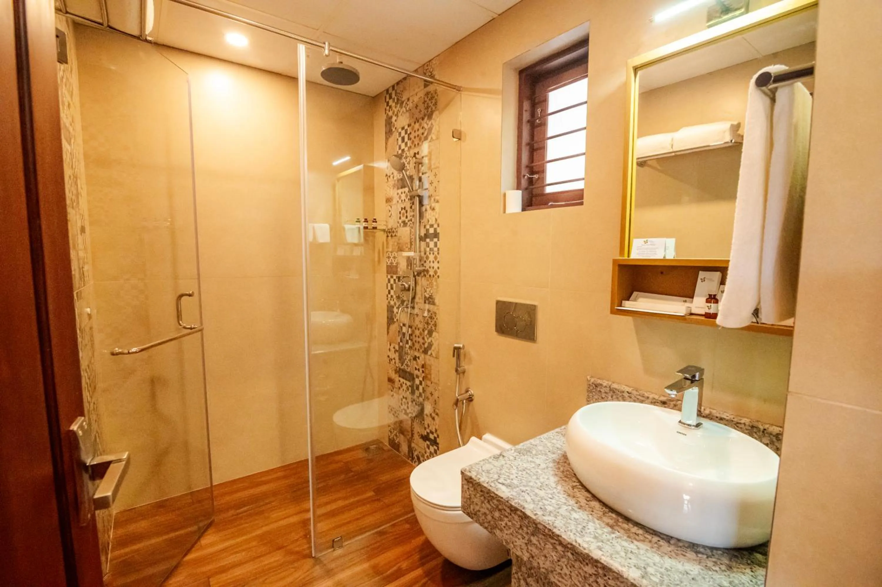 Bathroom in Fragrant Nature Backwater Resort & Ayurveda Spa Kollam