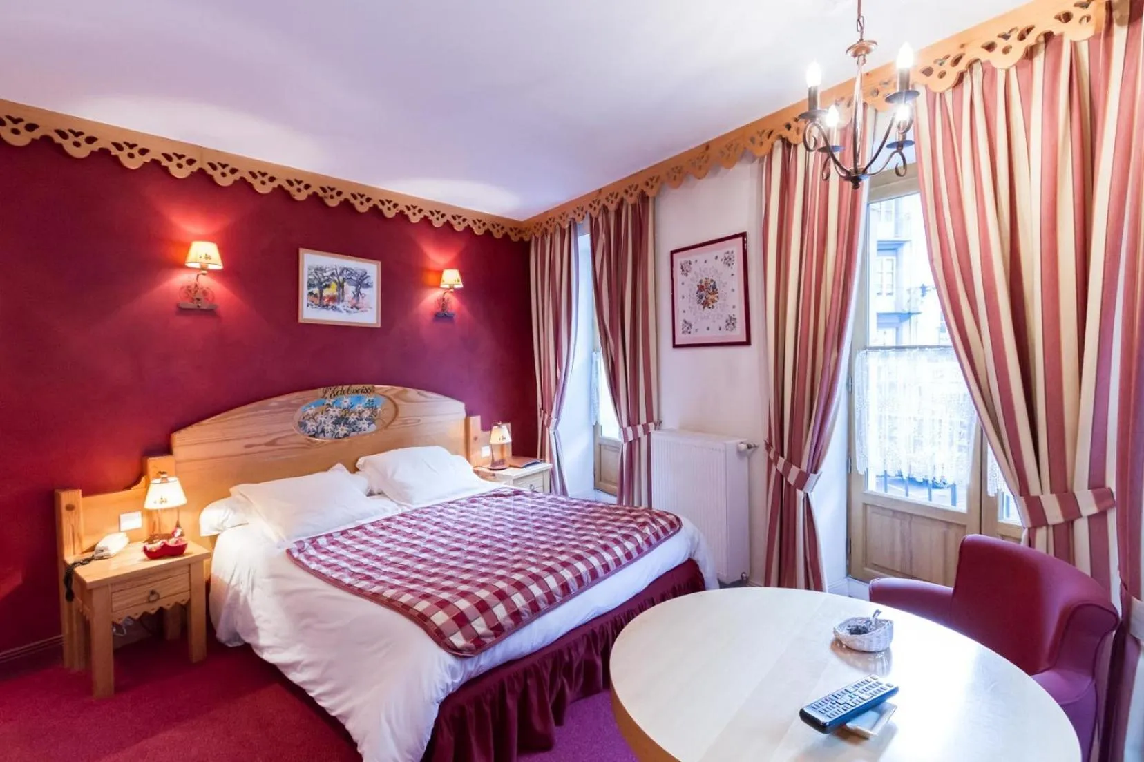 Bedroom, Bed in Hôtel Le Bois Joli