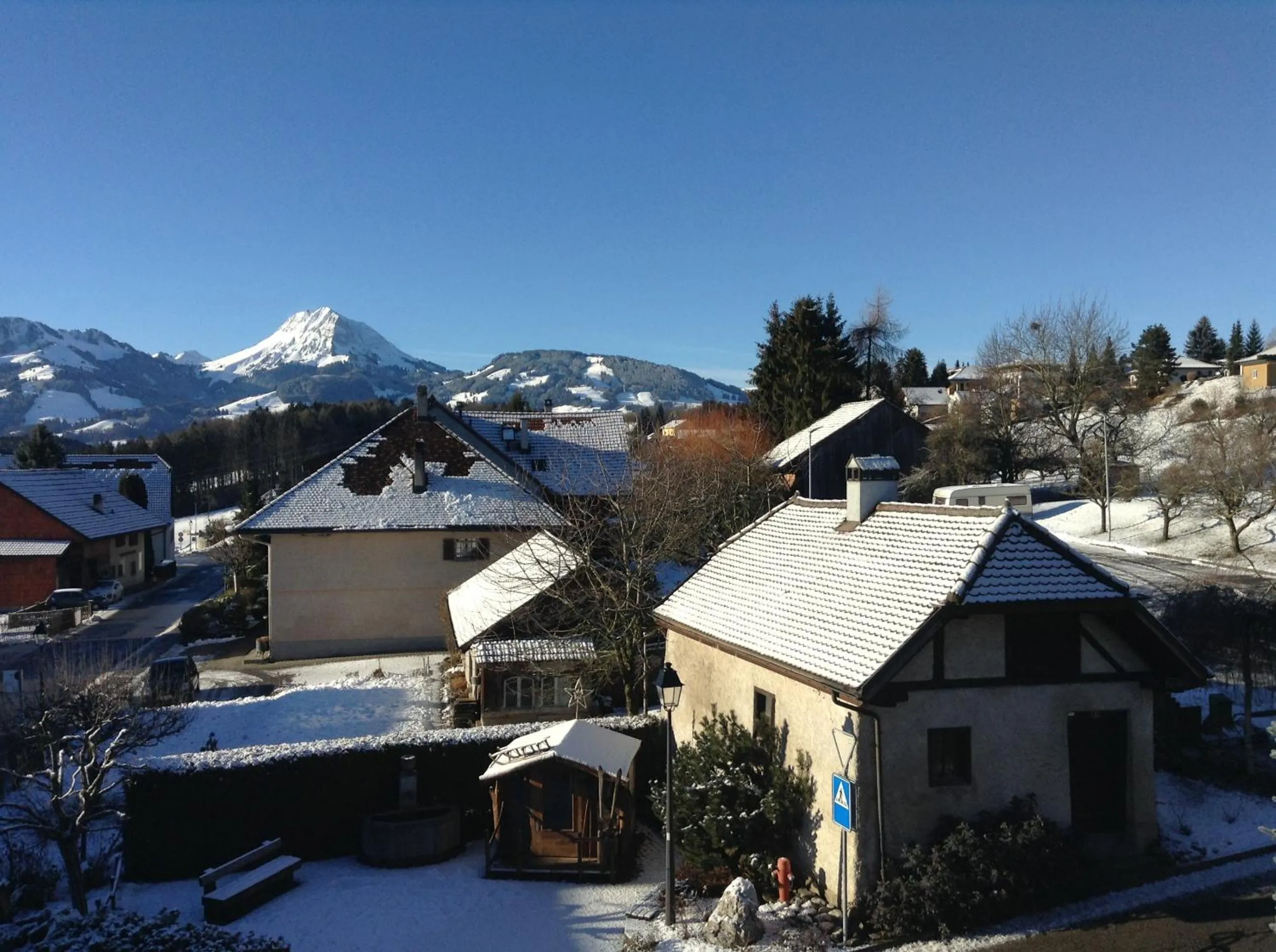 View (from property/room) in Hôtel Restaurant le Gruyérien