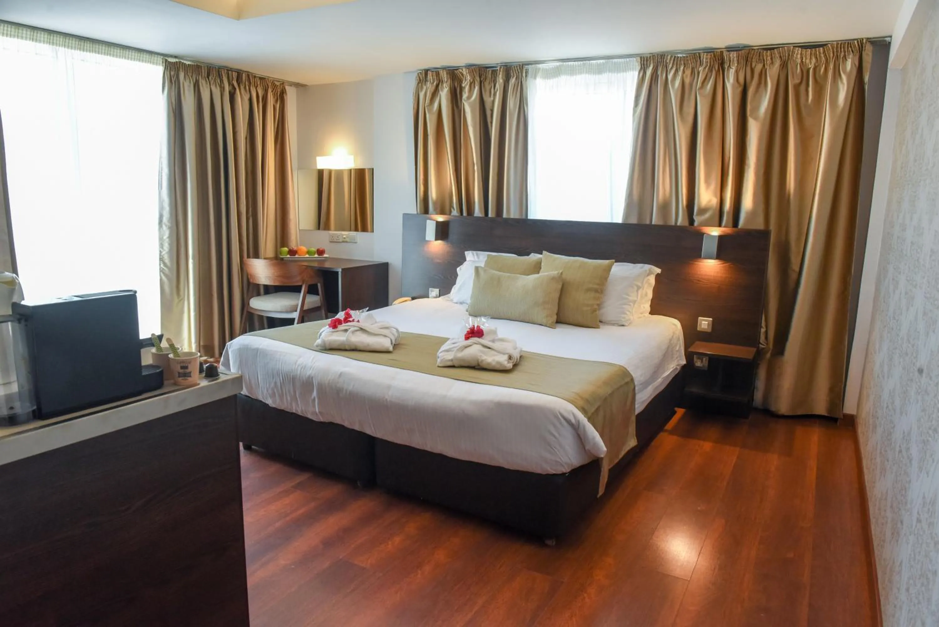 Bed in Amorgos Boutique Hotel