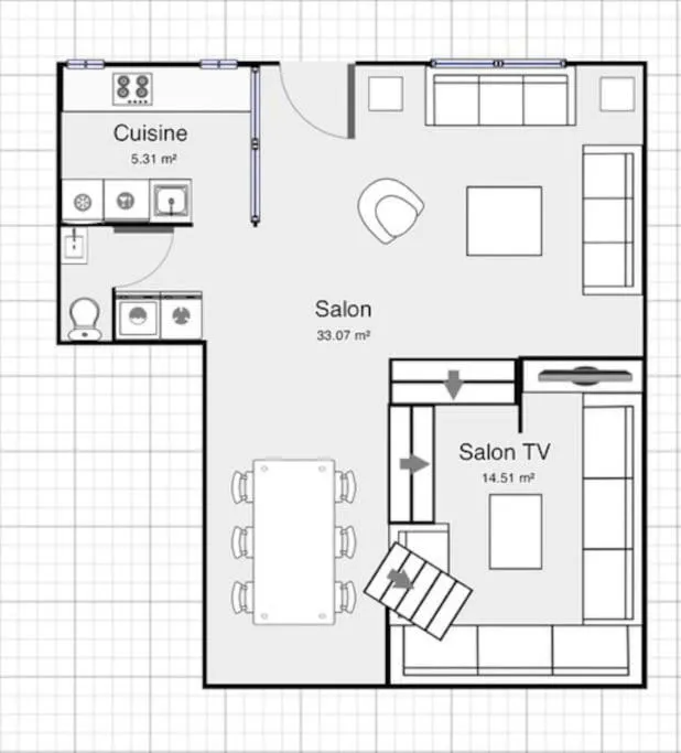 Floor plan in Maison Nomade Paris - MaisonNomadeChic
